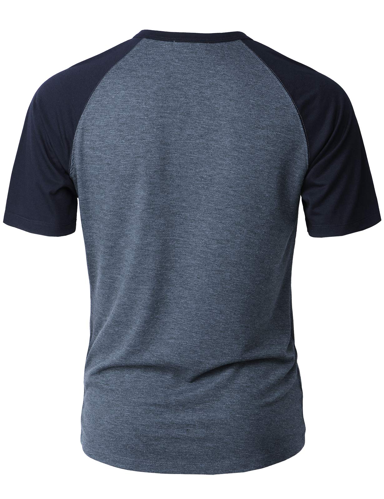 Men's Slim Fit Henley T-Shirt - Short Sleeve Raglan Casual Shirt for Everyday Wear | Perfect for Work, Weekend & Outdoor Activities
