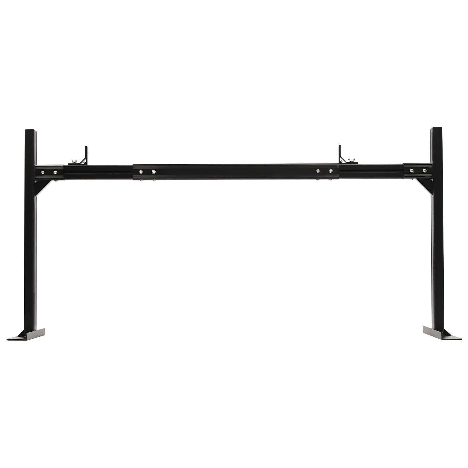 **Aluminum Truck Ladder Rack for Pickup Trucks - Adjustable Universal Truck Bed Ladder Rack (800 lbs Capacity, Black) - Heavy-Duty Ladder Carrier for Construction, Roofing & DIY Projects**