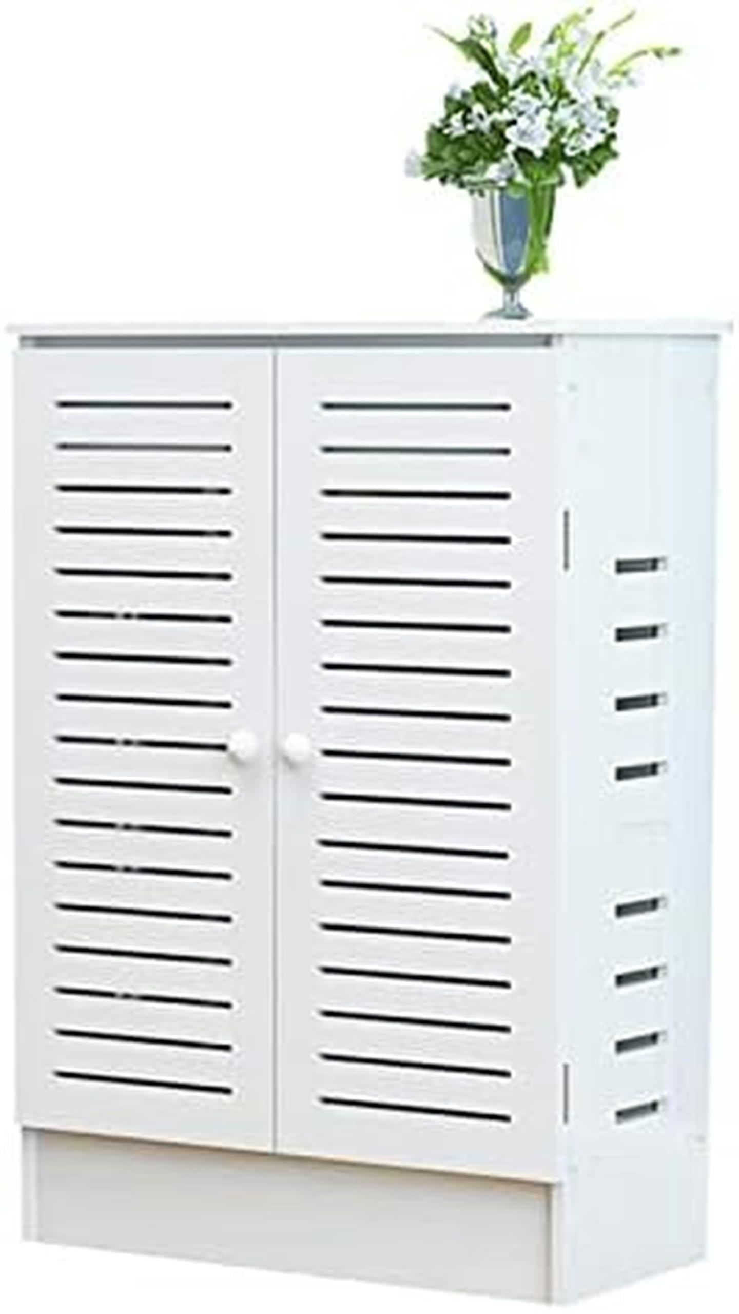 Wall-Mounted Router Storage Cabinet - 50x25x80cm WiFi Modem Organizer with Shelf for Set-Top Box | Home Office & Living Room Cable Management Solution