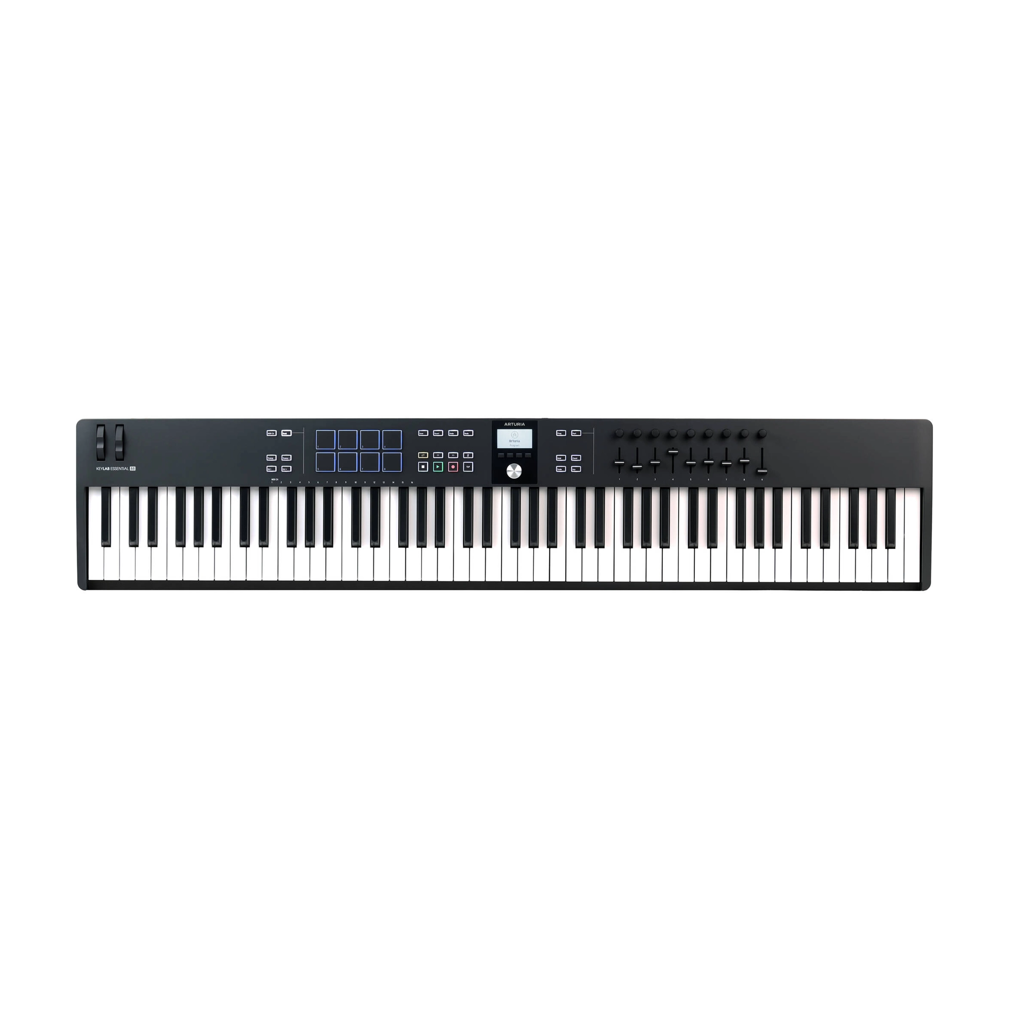 Arturia Keylab Essential Mk3 88-Key MIDI Keyboard Controller - Premium Black | Perfect for Music Production, Studio Recording & Live Performances