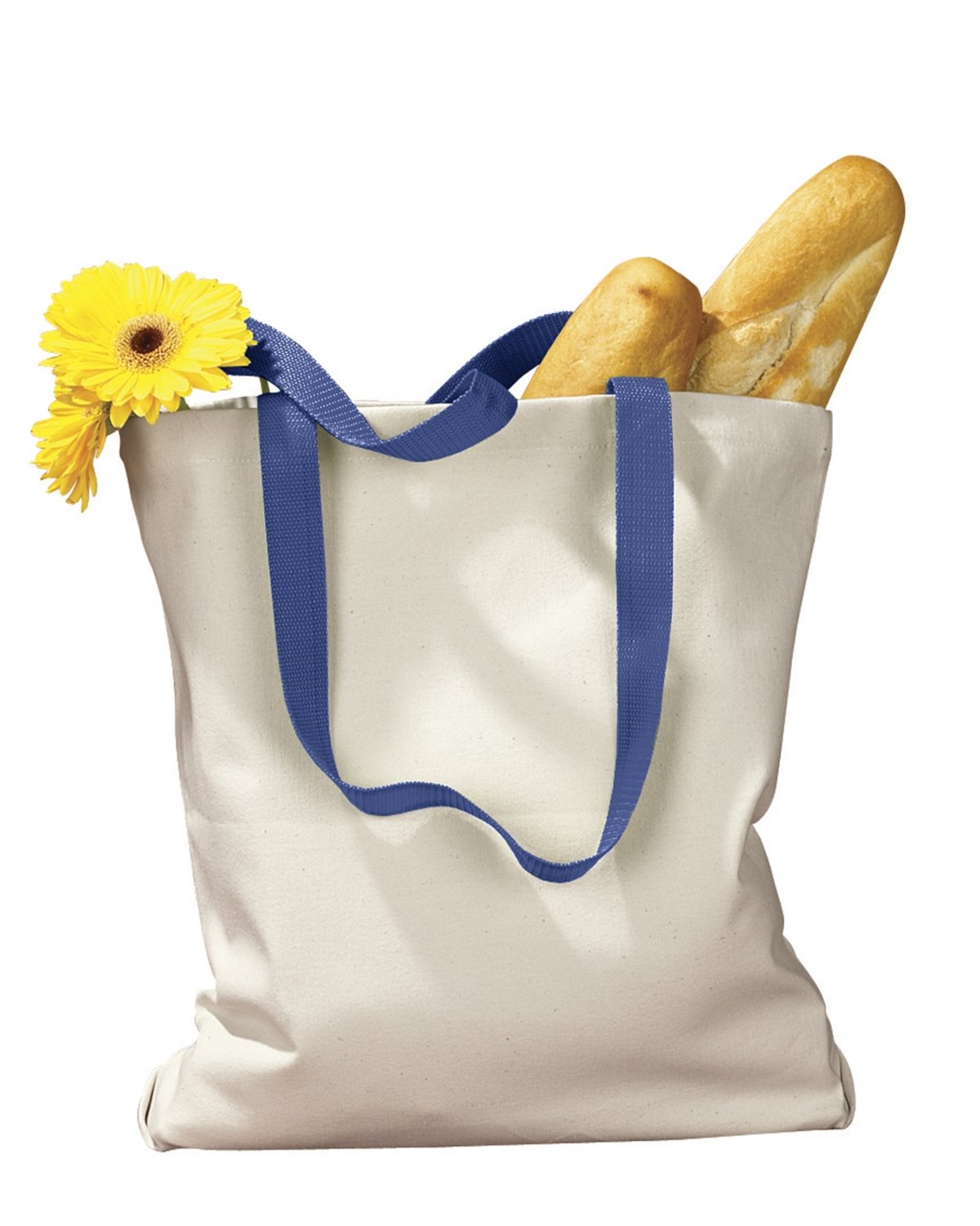 BAGedge BE010 Stylish Canvas Tote Bag with Contrasting Handles - Perfect for Shopping, Beach, Work & Everyday Use