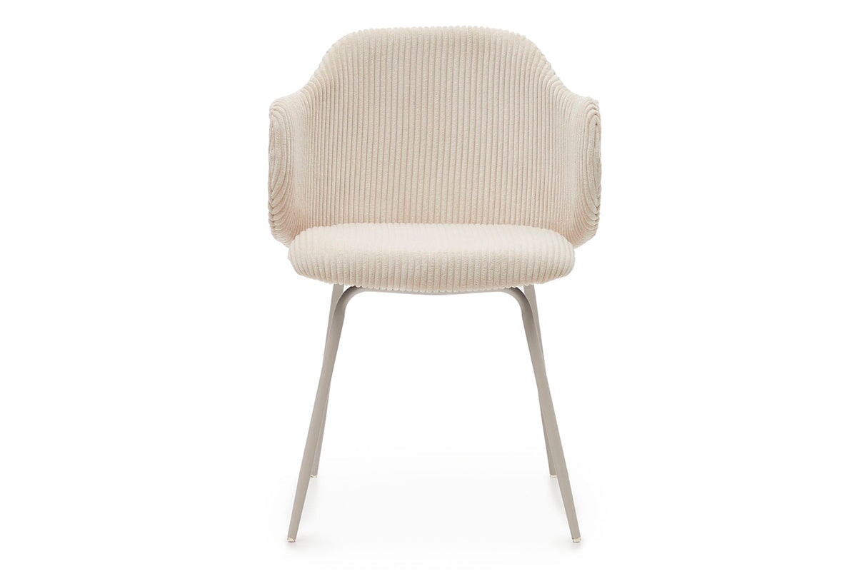 Como Yuni Chair - Premium Corduroy Fabric Accent Chair for Living Room, Bedroom & Office - Cozy & Stylish Home Decor Seating Furniture