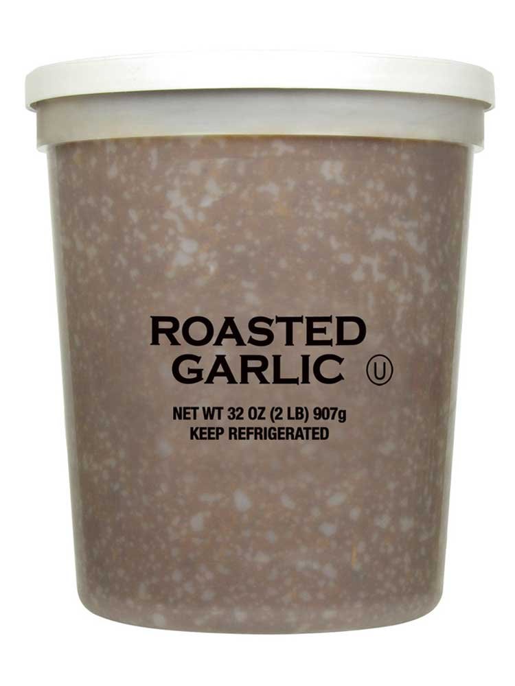 Tulkoff Roasted Chopped Garlic - 32 oz. Bulk Container (6-Pack Case) | Premium Cooking Ingredient for Restaurants, Meal Prep & Homemade Sauces