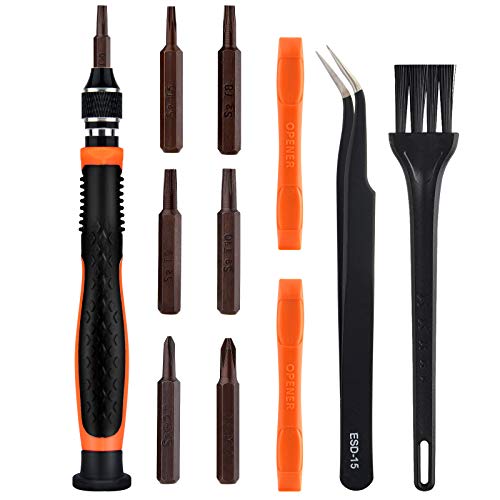 Sainwora PS4 PS5 Xbox Cleaning & Repair Kit with PH00 PH0 T6H T8H T9H T10H Torx Security Screwdriver for Playstation 4 5 Series Console Controller Maintenance - Perfect for Gaming Console Cleaning, Controller Repair & DIY Maintenance at Home