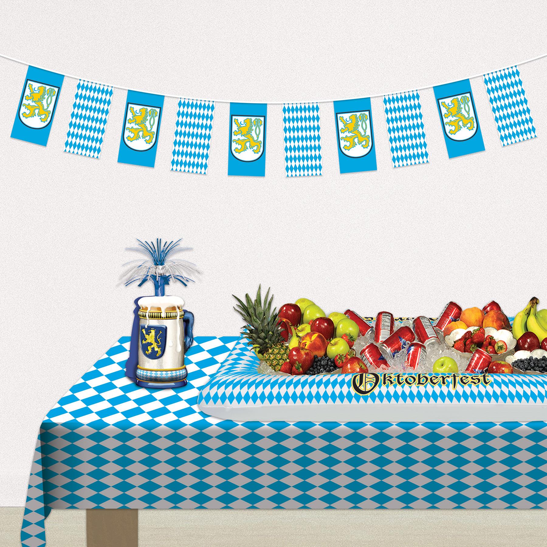 12 Pack Beistle 12 ft. Oktoberfest Pennant Banner - German Beer Festival Decorations for Party, Bar, Pub & Outdoor Celebrations