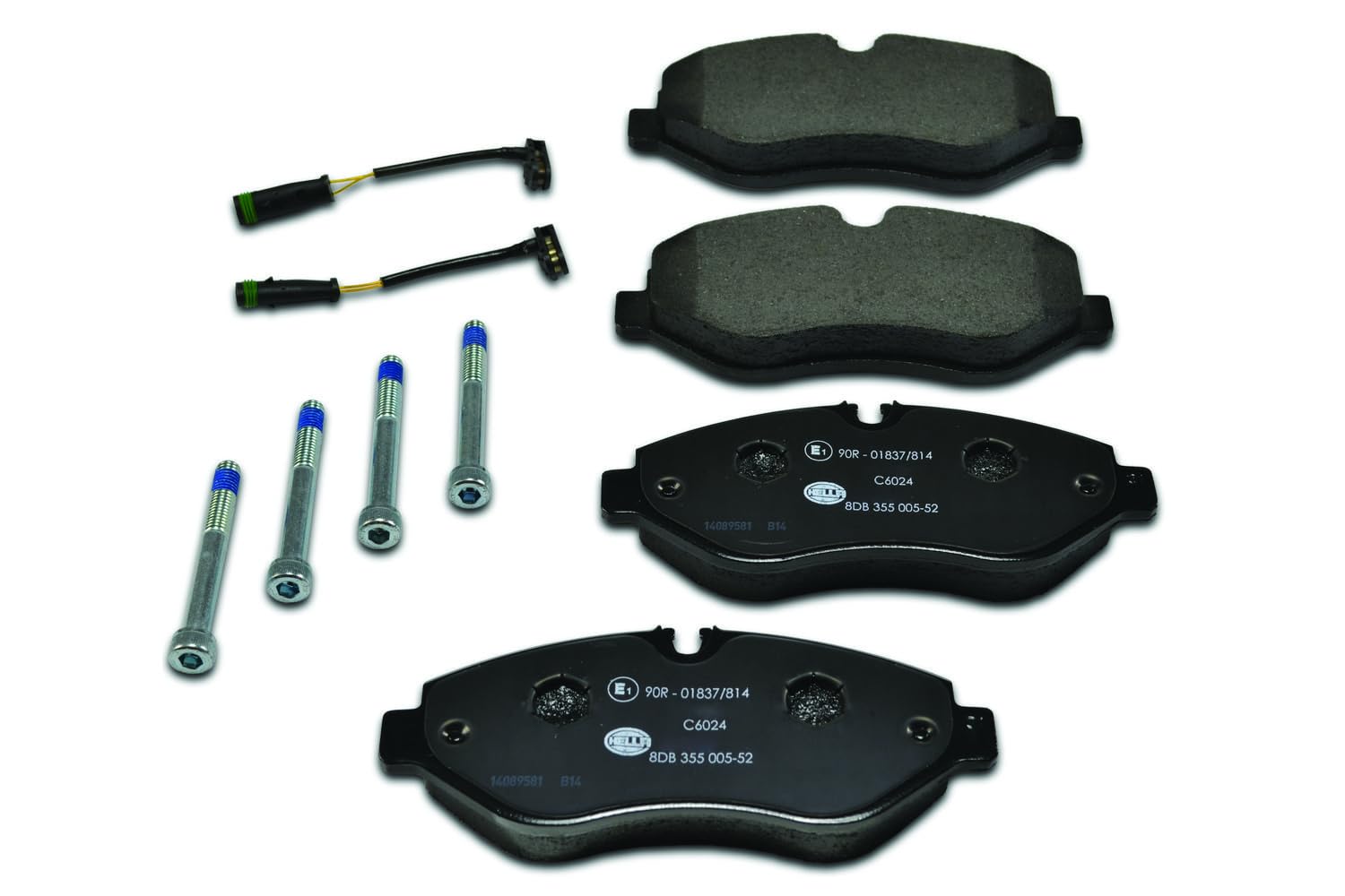 HELLA PAGID 355005521 Premium Disc Brake Pad Set - High Performance Brake Pads for Smooth & Safe Stops - Perfect for Daily Commuting & Highway Driving