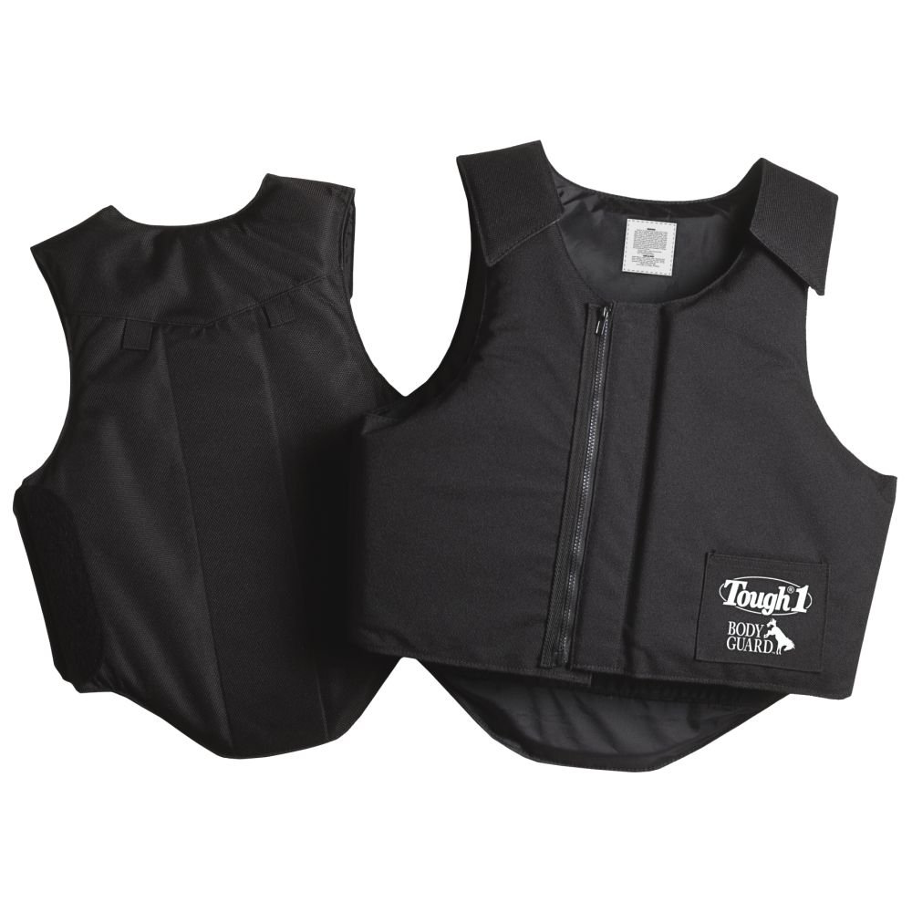 Tough 1 Bodyguard Protective Vest for Dogs - Black X-Small | Lightweight Pet Safety Gear for Training, Hiking & Outdoor Adventures