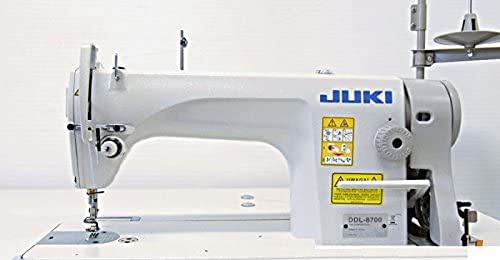 Juki DDL-8700 Industrial Sewing Machine with iKonix 0.5HP Servo Motor, Work Table & LED Light - Heavy Duty Lockstitch for Leather, Denim, Upholstery - Perfect for Home Tailoring, Fashion Design & DIY Projects (Assembly Required)
