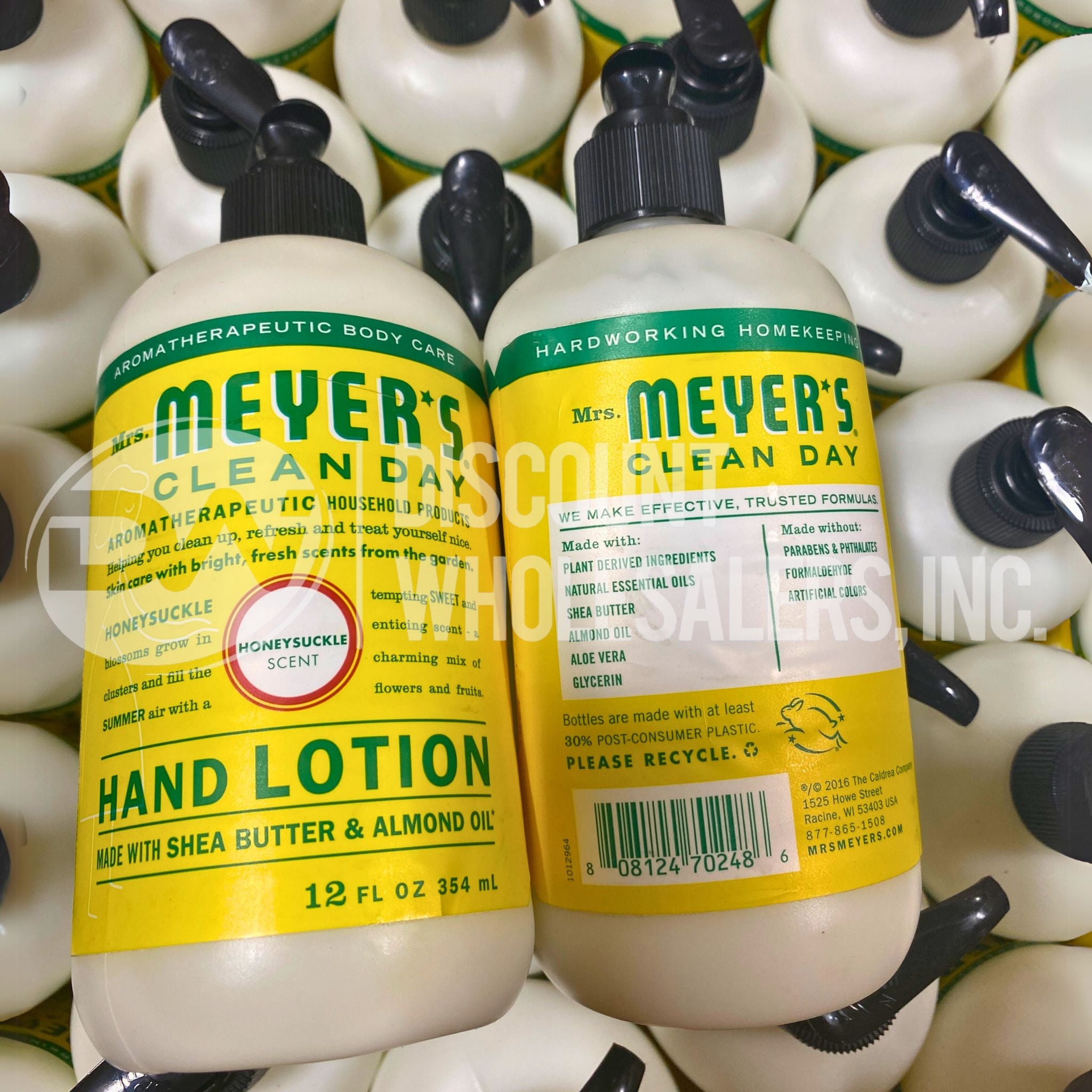 Meyer's Clean Day Hand Lotion with Shea Butter & Almond Oil - 12 Fl Oz (Pack of 50) - Moisturizing Hand Cream for Dry Skin, Perfect for Home, Office & Travel Use