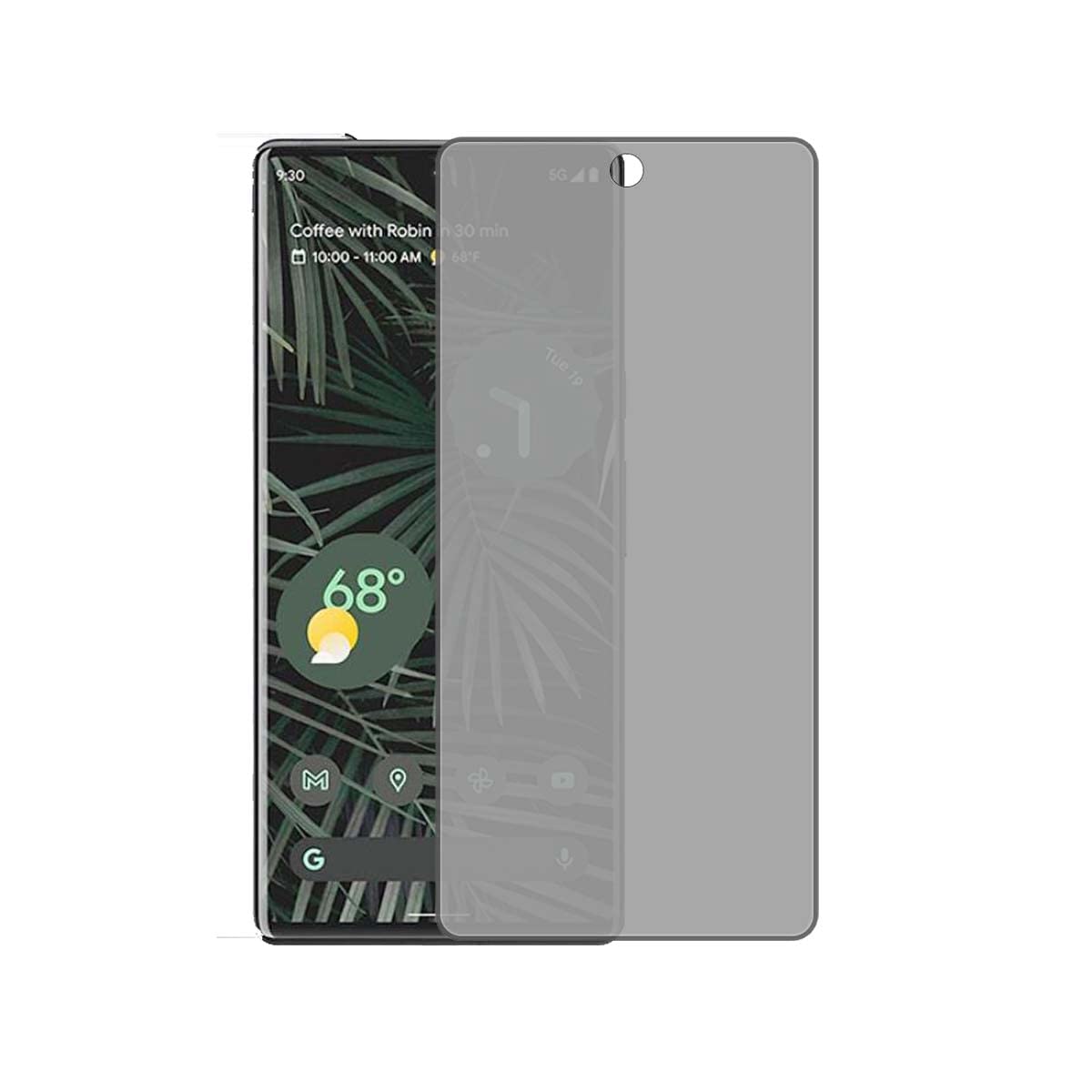 Google Pixel 6 Pro Privacy Screen Protector [2 Pack] - Black Tempered Glass with Anti-Spy Protection for Google Pixel 6 Pro - Perfect for Office, Travel & Public Use