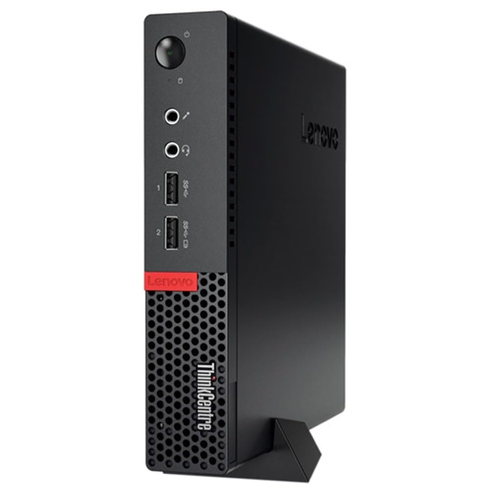 Lenovo ThinkCentre M710q Tiny Mini Desktop PC - Intel Core i5-6500 3.2GHz (Up to 3.6GHz), 16GB RAM, 256GB SSD, WiFi, Bluetooth, Windows 10 Pro (Renewed) - Perfect for Home Office, Small Business & Digital Signage