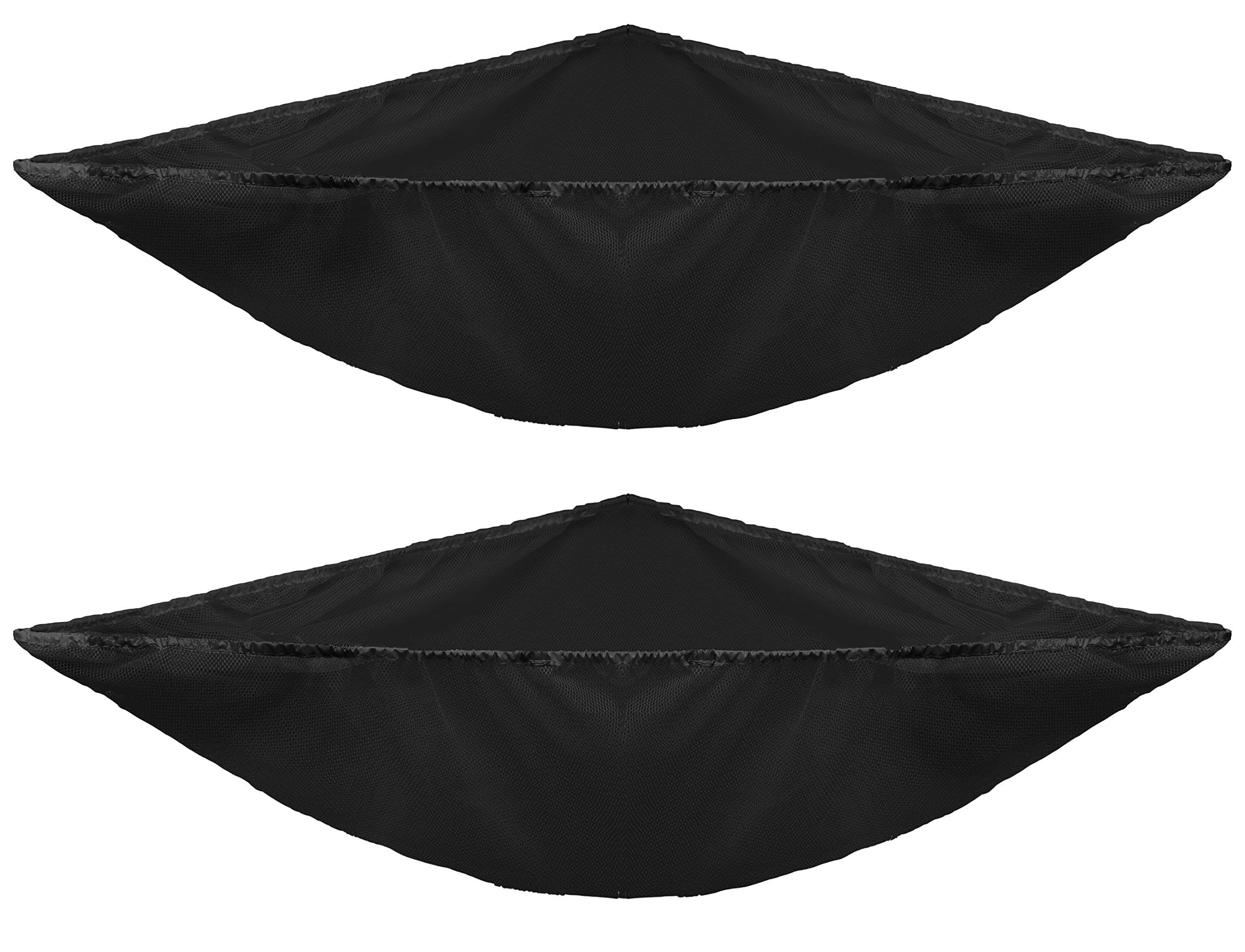 2 Pack Stuffed Animal Hammock for Kids - Corner Hanging Toy Storage Organizer for Bedroom & Nursery - Soft Fabric Toy Net Holder (Black) - Perfect for Storing Plush Toys, Dolls & Stuffed Animals in Small Spaces