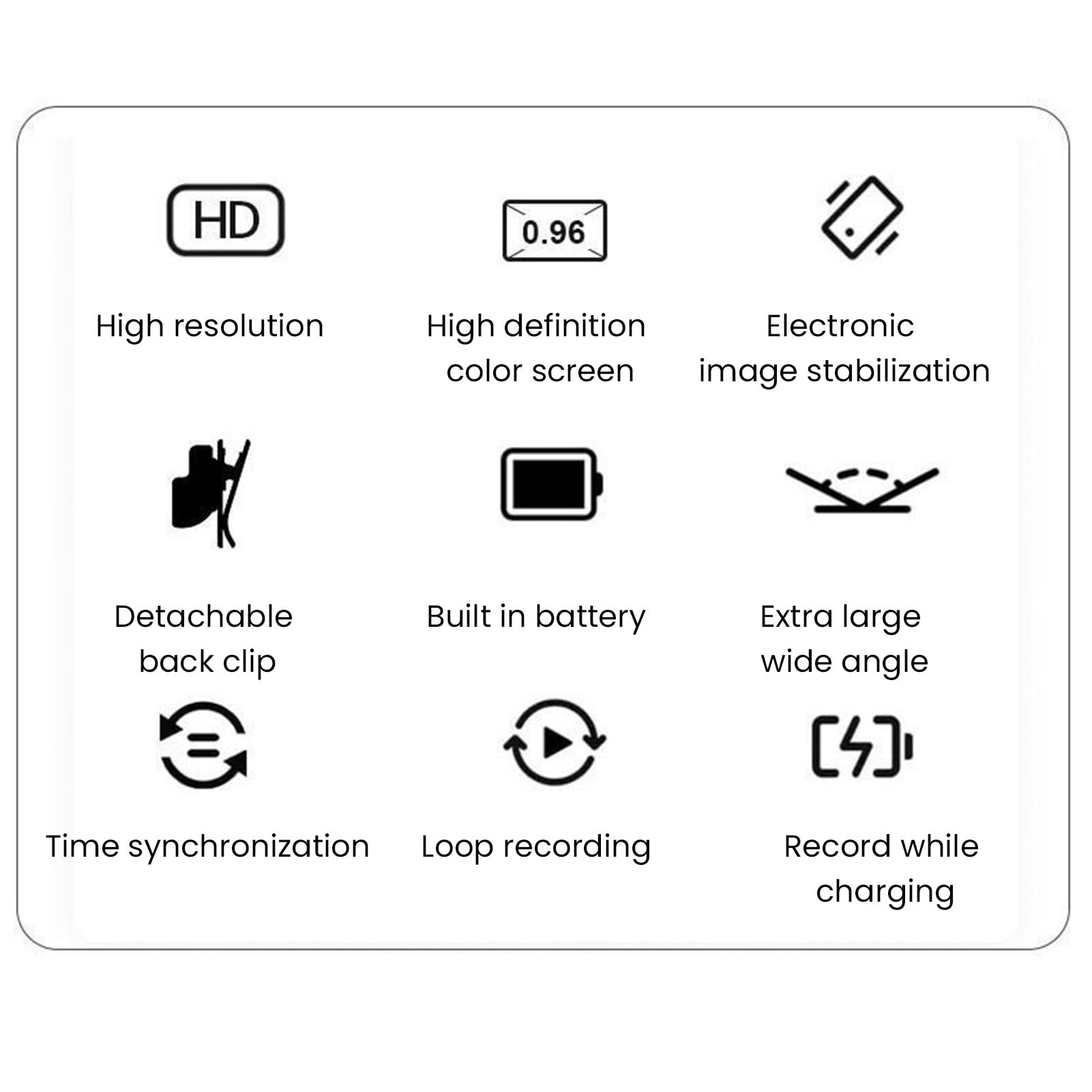 HD 1080P Pet Camera Collar for Cats & Dogs - 0.96