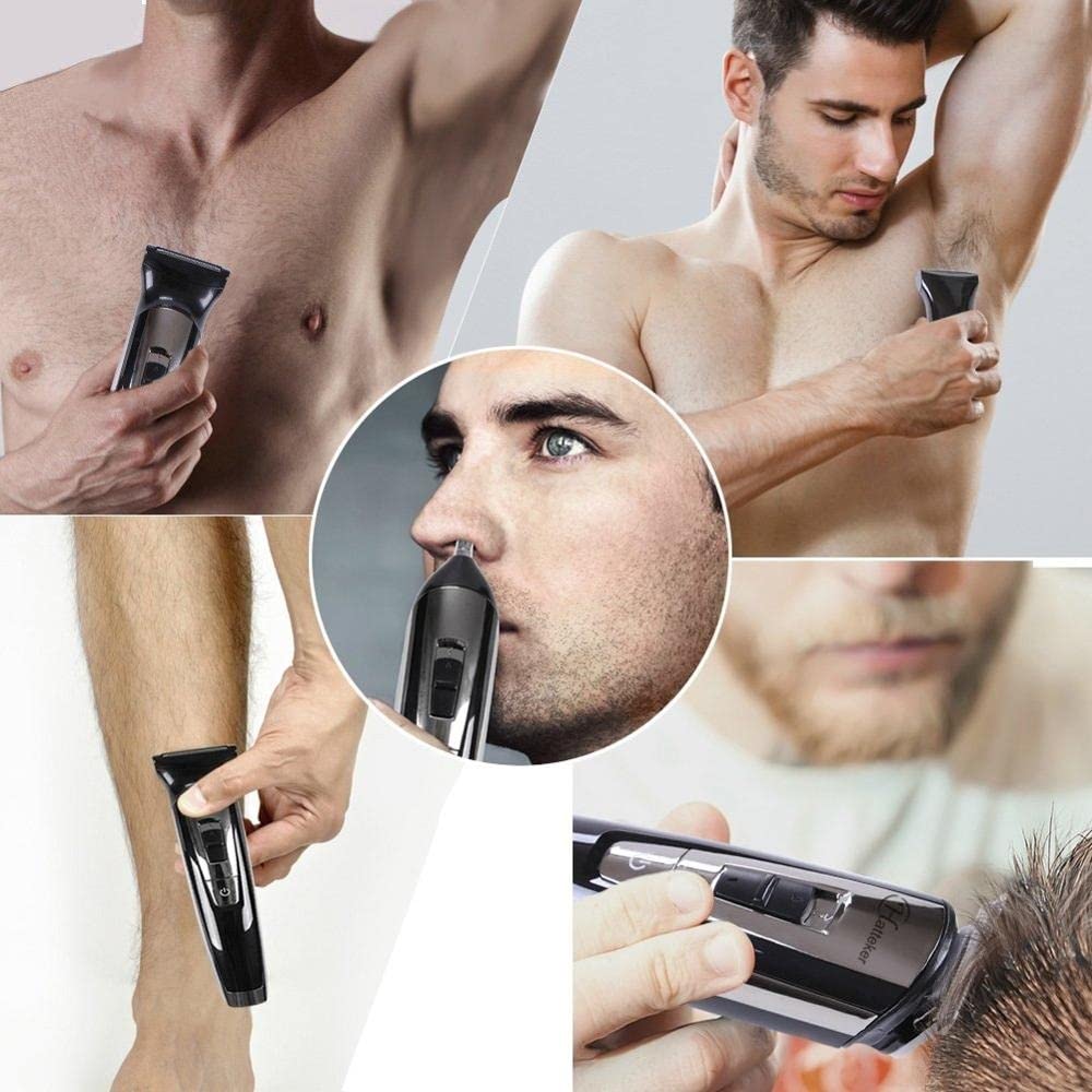 Men's Electric Razor & Beard Trimmer - All-in-One Waterproof Shaver for Face & Body Hair, 100-240V - Perfect for Travel, Home & Gym Use