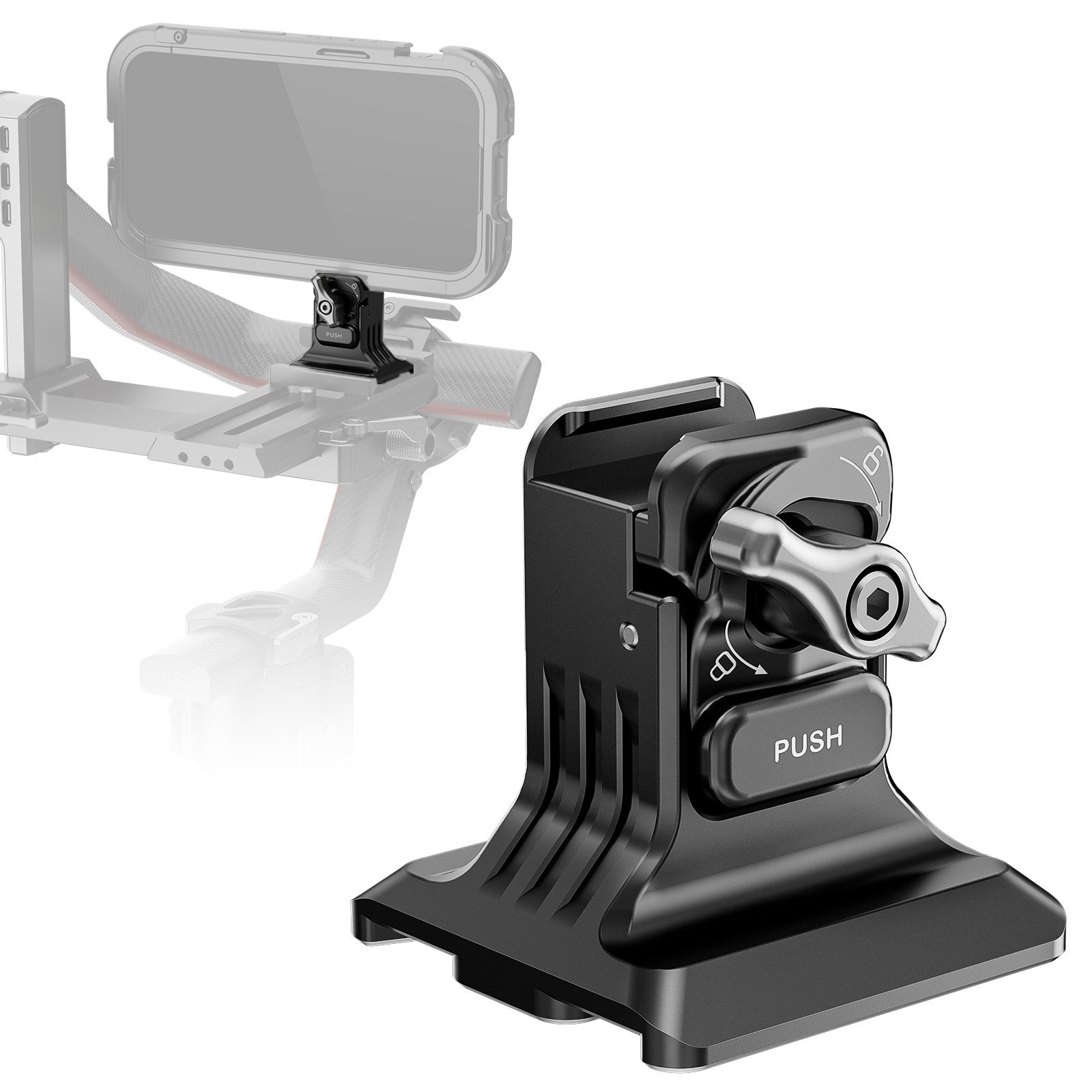 NEEWER PA063 Universal Phone Tripod Mount Holder for iPhone 15 Pro/15 Pro Max & Samsung Galaxy S24 Ultra - Adjustable Phone Cage for Photography, Vlogging, Live Streaming & Video Recording