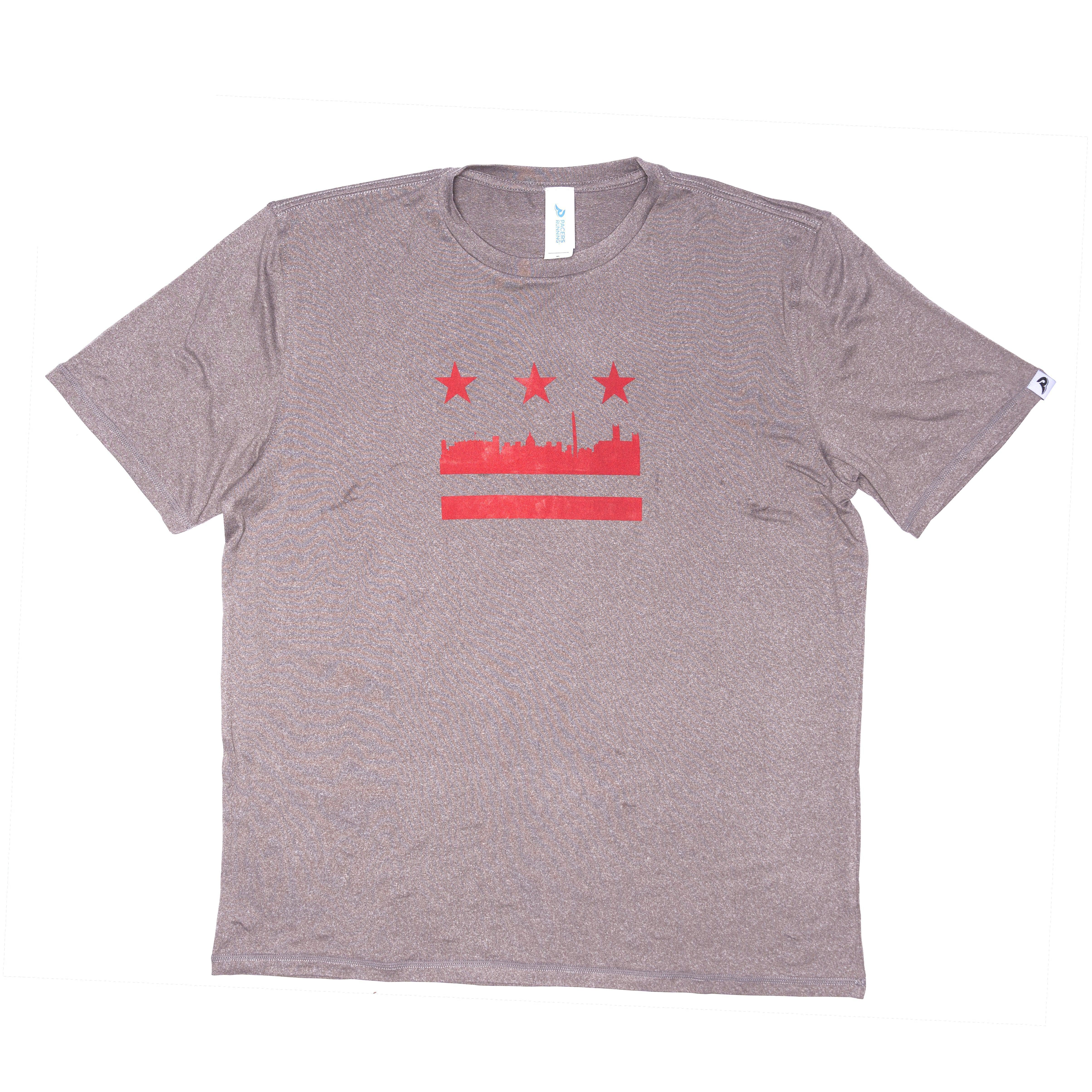 Men's DC Flag Performance Tech Short Sleeve T-Shirt - Moisture Wicking Athletic Shirt for Gym, Running & Casual Wear