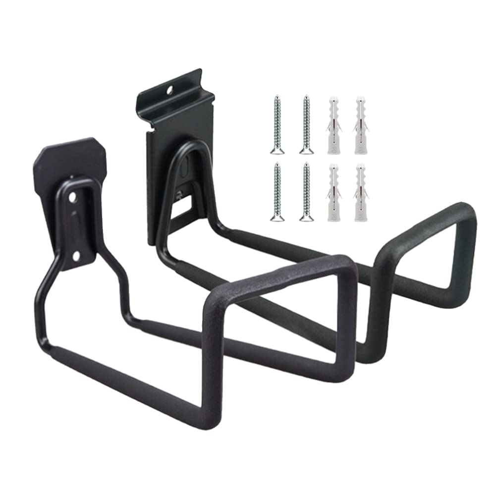 2 Pack Heavy Duty Garage Hooks - Wall Mounted Storage Hooks for Ladders, Tools & Equipment - Durable Steel Utility Hooks for Garage Organization & Workshop Storage (Ideal for Hanging Bikes, Garden Tools & Sports Gear)