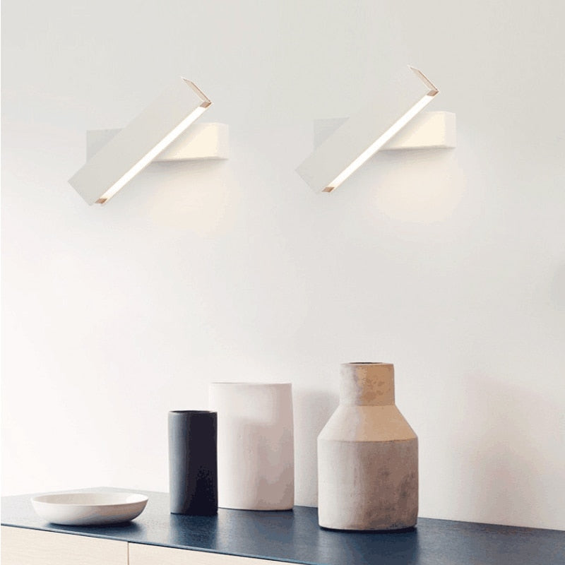 Modern Clasp LED Wall Light - Dimmable, Energy Efficient Indoor/Outdoor Sconce - Perfect for Bedroom, Hallway, Patio & Garden Lighting