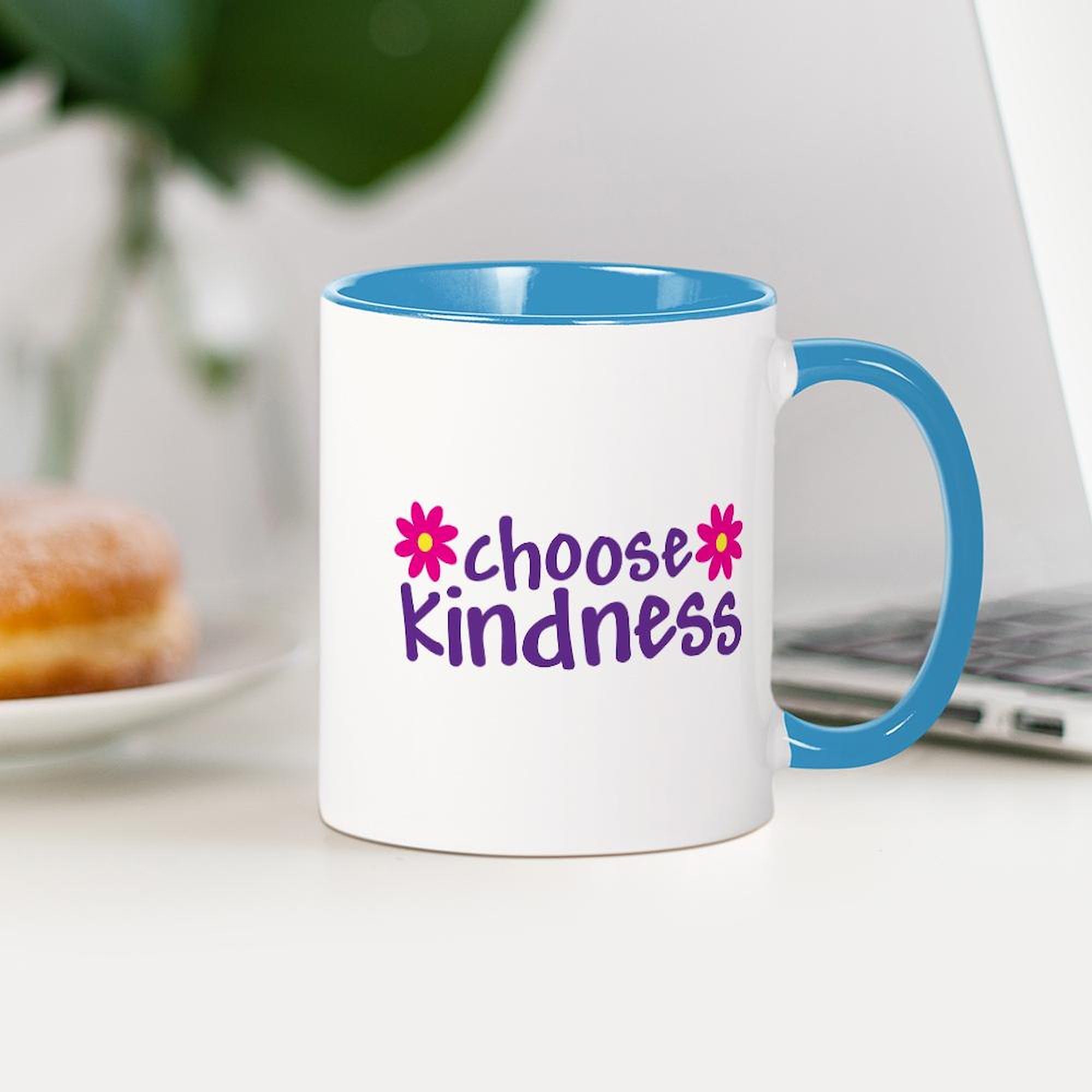 Choose Kindness Ceramic Coffee Mug 11 oz (325 ml) - Inspirational Gift for Friends, Office, or Home Use | CafePress