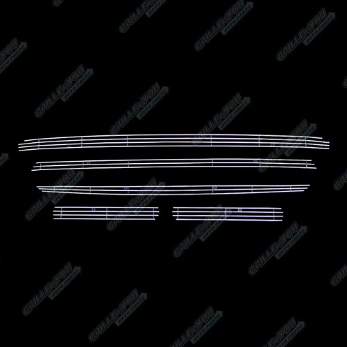 APS Compatible with Toyota Tundra 2010-2013 Main Upper Aluminum Chrome Polished Horizontal Billet Front Grill Grille Insert S18-A85766T - Upgrade Your Truck's Style for Off-Road & Daily Driving