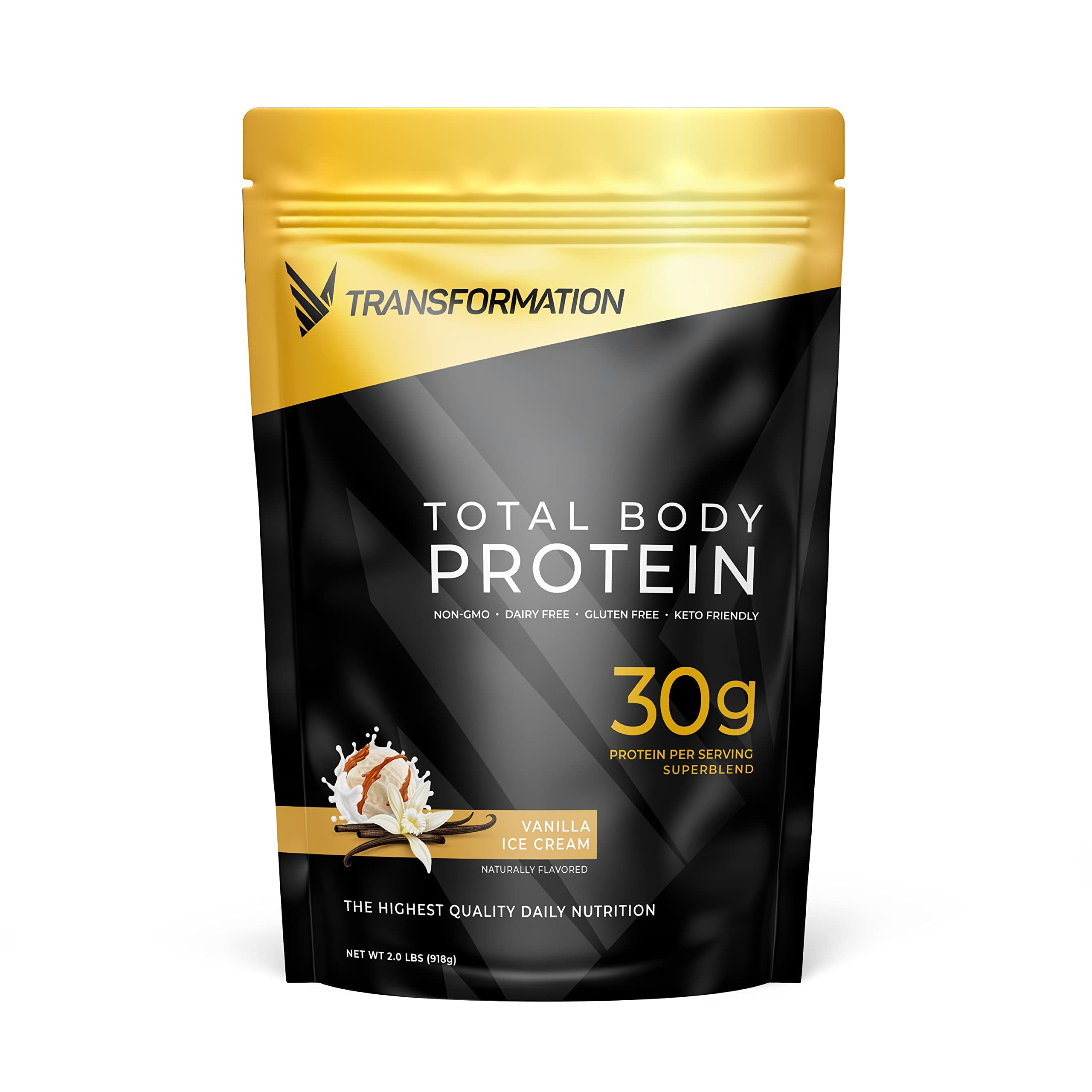 Transformation Protein Super Blend | Egg White, Collagen Peptides & Plant Protein Powder | 15 Billion CFU Probiotics with Digestive Enzymes | MCT Oil & BCAAs | Low Carb Protein Shake for Men & Women | Vanilla Flavor | Perfect for Post-Workout Recovery & Meal Replacement