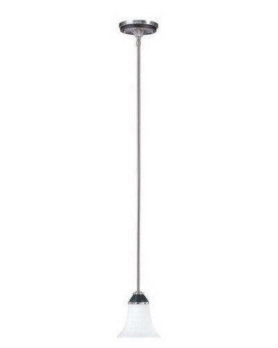 Nuvo Lighting 60 2463 Keen Collection Energy Star Certified GU24 Mini Pendant Light - Brushed Nickel Finish for Kitchen Island, Dining Room & Office Lighting