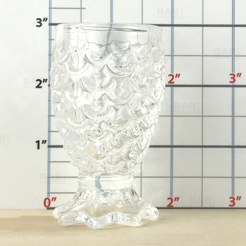 BarConic® Pineapple Shot Glass - 1 oz Mini Drinking Glass for Cocktails, Whiskey, Tequila - Perfect for Parties, Bars, and Tropical Themed Events