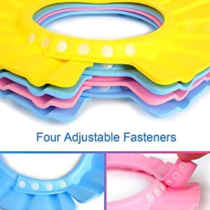 ORBIT HOUSE Baby Shower Cap - Newborn Bath Hat with Eye & Ear Protection for Infants, Waterproof Washable Multicolor (1 Pack) - Perfect for Gentle Hair Washing and Bath Time Safety