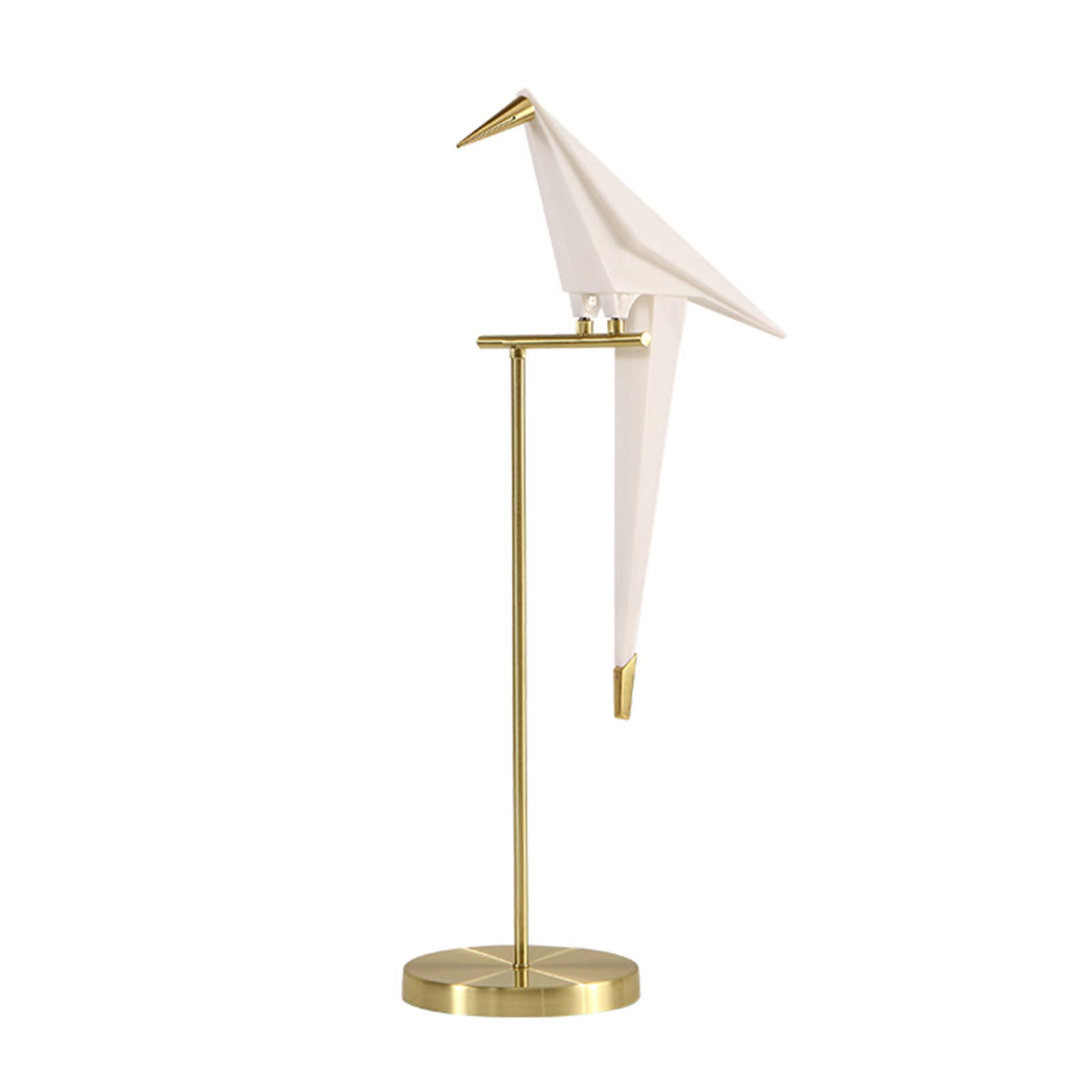 WINUS LED Origami Crane Bird Table Lamp - Adjustable Reading Light for Bedroom, Living Room, Desk & Nightstand - Gold Floor Standing Lamp with Warm White Light - Perfect for Reading, Studying & Relaxing at Home