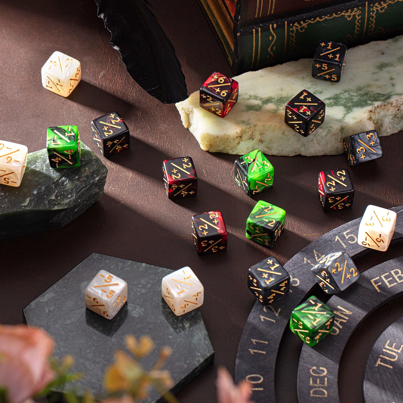 Sumind 24-Piece MTG Dice Set - Magic The Gathering Life Counters, D6 Tokens & Loyalty Counters for CCG Card Games | Perfect Gaming Accessories & Gifts for MTG Players