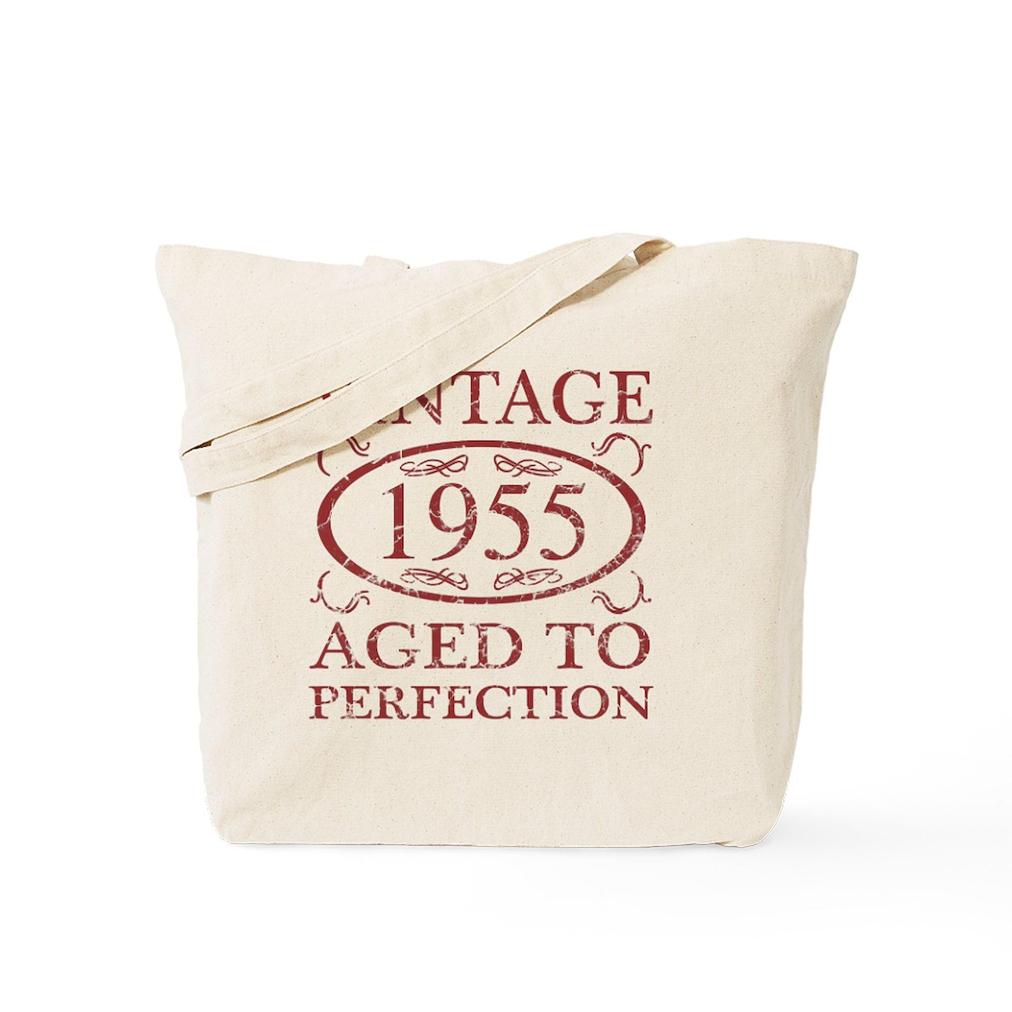 Vintage 1955 Canvas Tote Bag - Natural Reusable Shopping Bag for Groceries, Beach & Daily Use | Eco-Friendly Cotton Carryall | CafePress