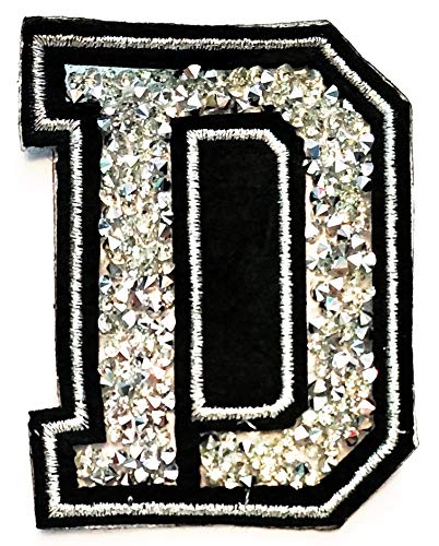Silver Crystal Letter D