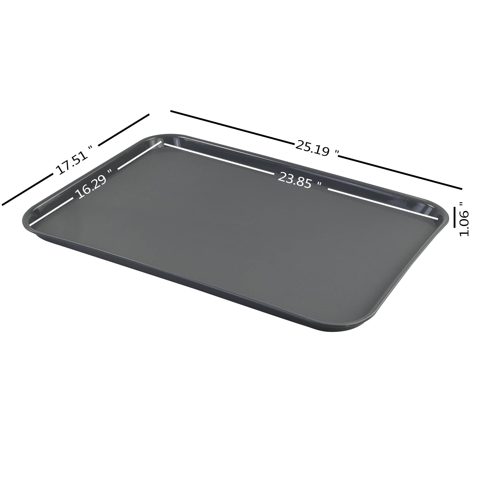 4-Pack Extra Large Plastic Shoe Tray - 25.19