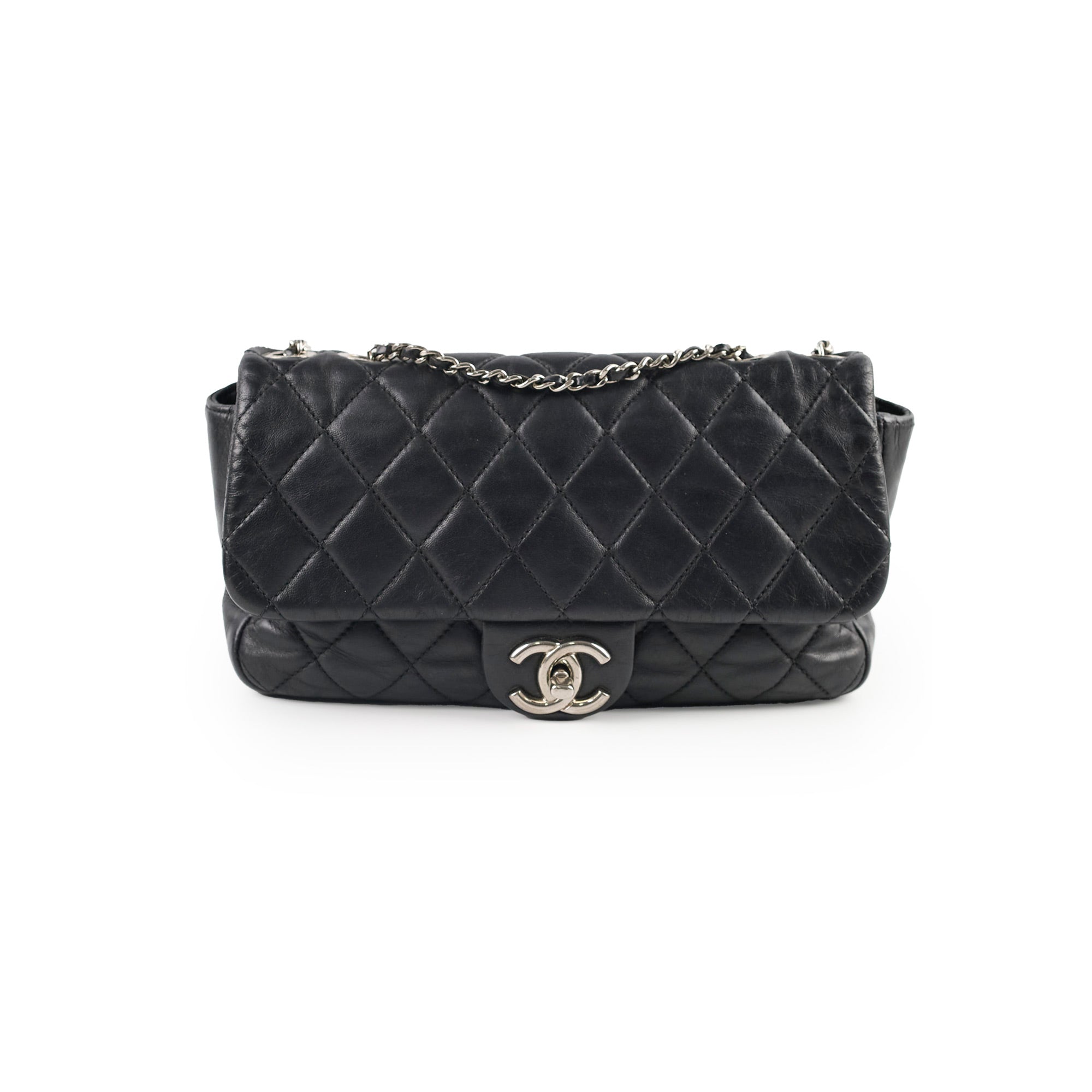 Chanel Classic Flap Bag Lambskin Leather Black 13 Series - Luxury Handbag for Women, Perfect for Parties, Work & Everyday Use
