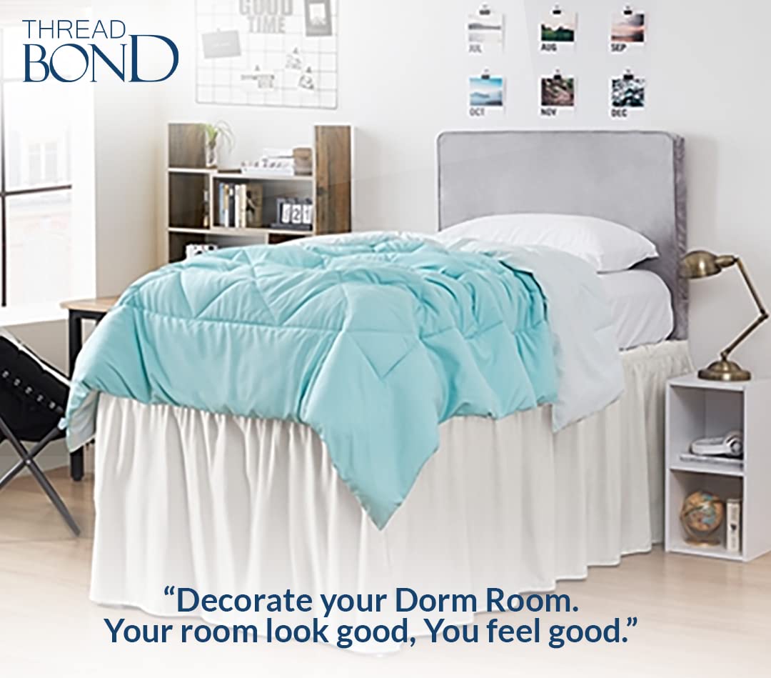 Extra Long Dorm Bed Skirt for Twin XL - 32