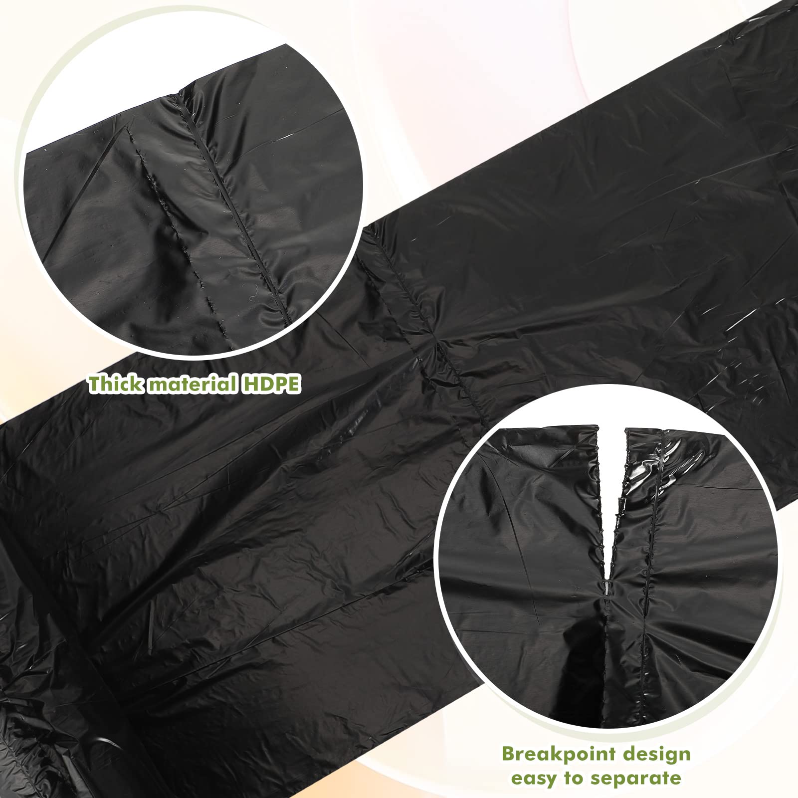Sherr 20 Rolls (4000 Counts) Extra Thick Leak-Proof Dog Poop Bags - Heavy Duty Pet Waste Bags for Dogs, Puppies & Pets - Convenient for Outdoor Walking, Travel & Park Cleanup (Black, 20 Rolls of 200 Bags)