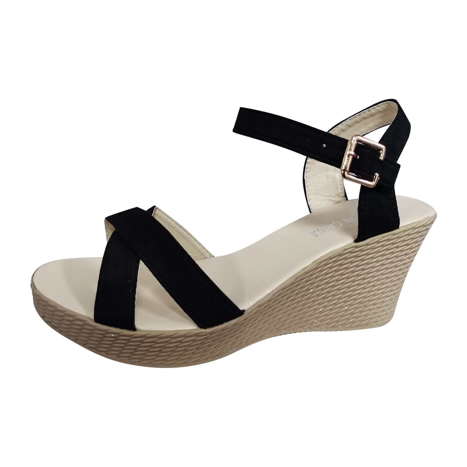 Women's Casual Wedge Sandals - Breathable Thick Sole Outdoor Shoes for Walking & Leisure | Perfect for Beach, Travel & Summer Fashion