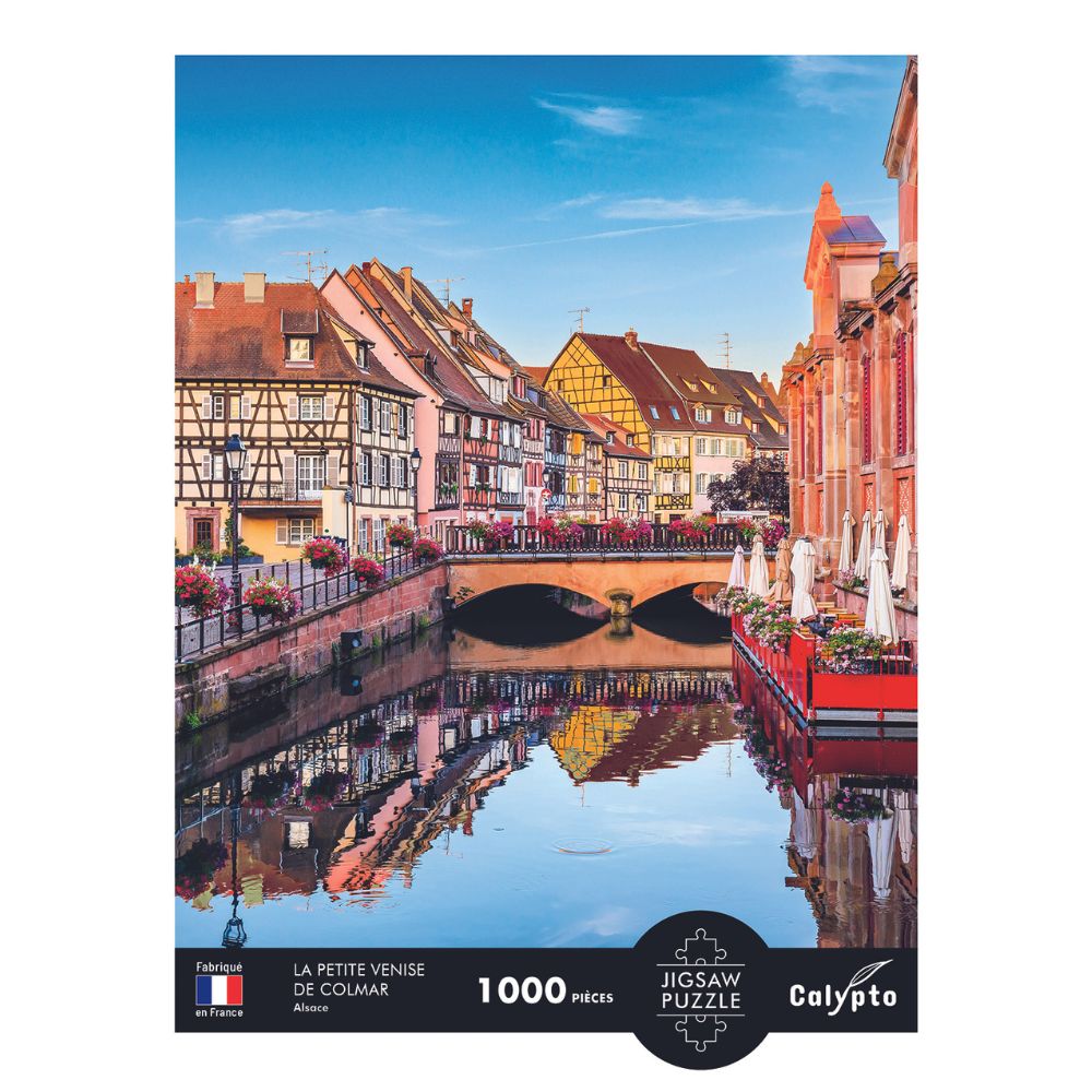 1000 Piece Colmar's Little Venice Jigsaw Puzzle - Alsace France Scenery - Perfect for Family Game Night & Stress Relief