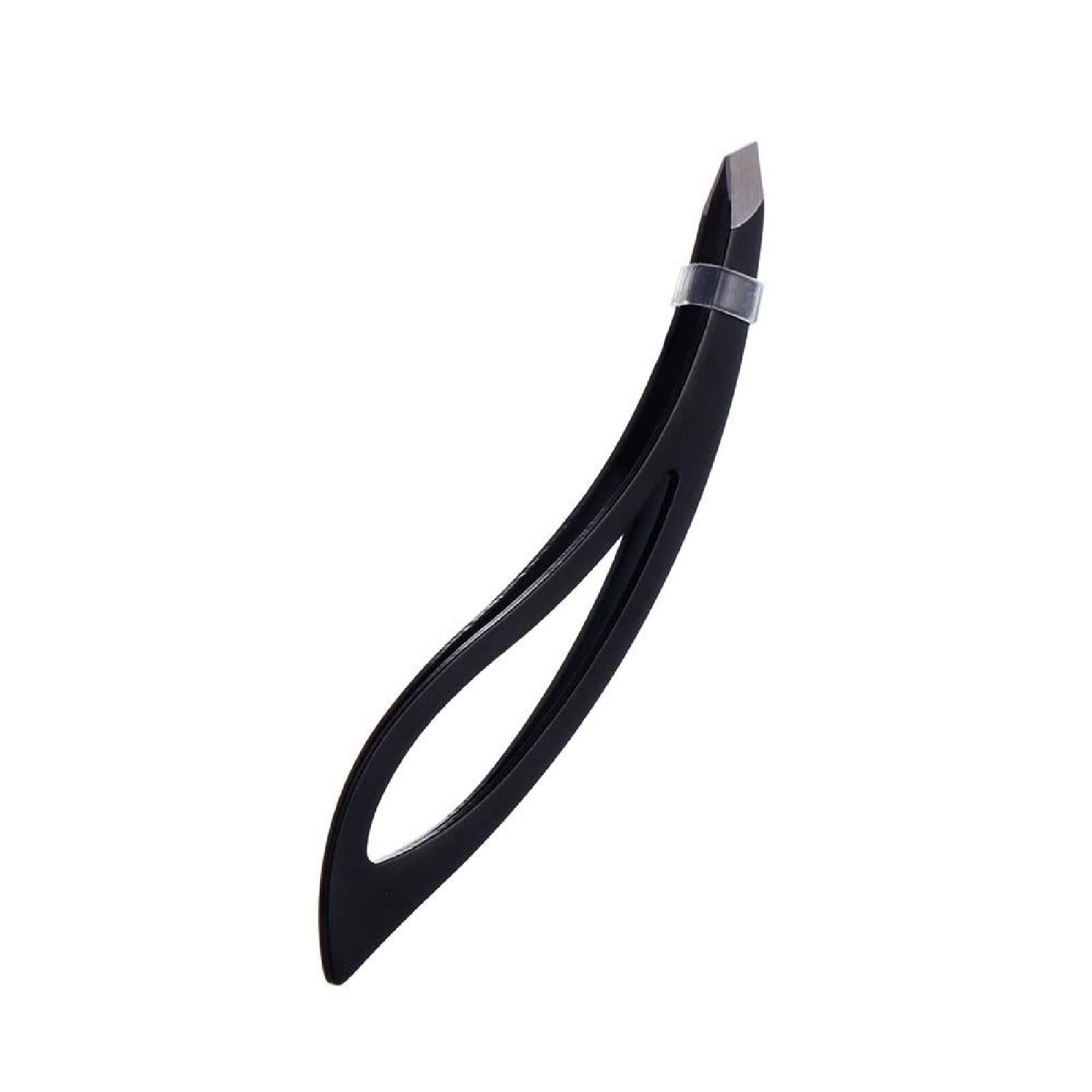 Professional Stainless Steel Slant Tip Tweezers for Hair Removal, Eyebrow Shaping & Eyelash Extensions - Precise Beauty Makeup Tool for Salon & Home Use