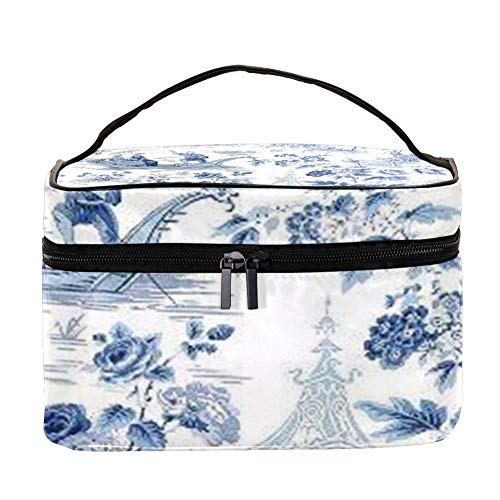 Ancient Chinese Style Cosmetic Bag - Waterproof Travel Makeup Case & Toiletry Organizer for Women | Portable Storage Box for Boating, Vacation & Daily Use
