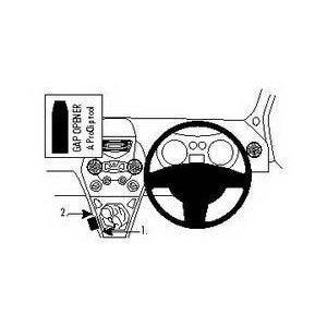 ClicOn No Holes Angled Dash Mount for Ford Ka (2009-2015) - Secure Phone Holder for Hands-Free Driving & GPS Navigation