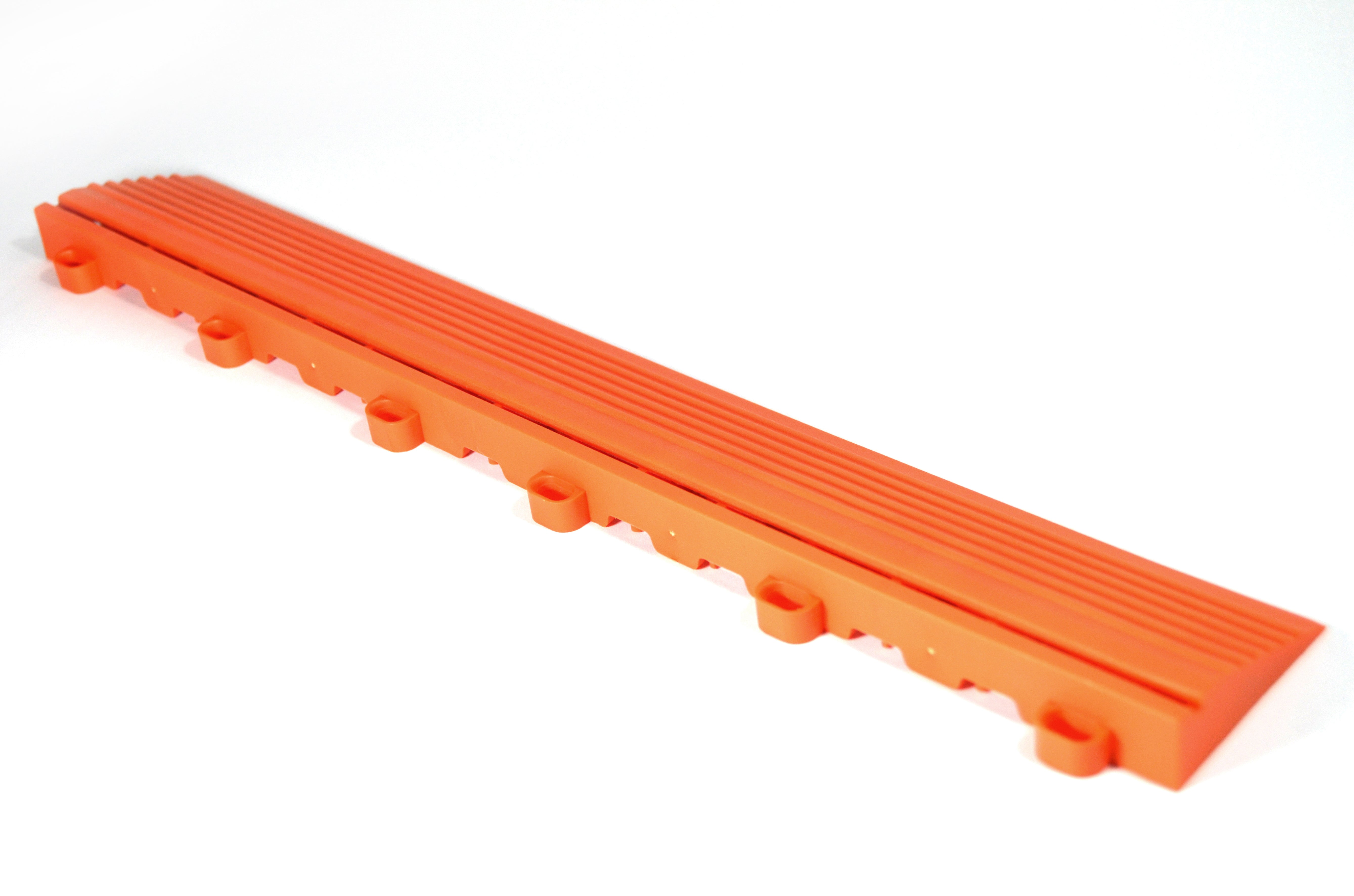 Swisstrax Looped Edge Piece (10 Pack) - Interlocking Garage Floor Tiles for Home & Commercial Use - Perfect for Garages, Workshops, and Gyms