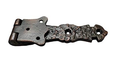 Adonai Hardware Abez Antique Cast Iron Cabinet Hinges - 5.6 Inch Oil Rubbed Bronze - 20 Pack for Kitchen Cabinets, Wardrobes & Furniture - Durable & Stylish Hardware Solution