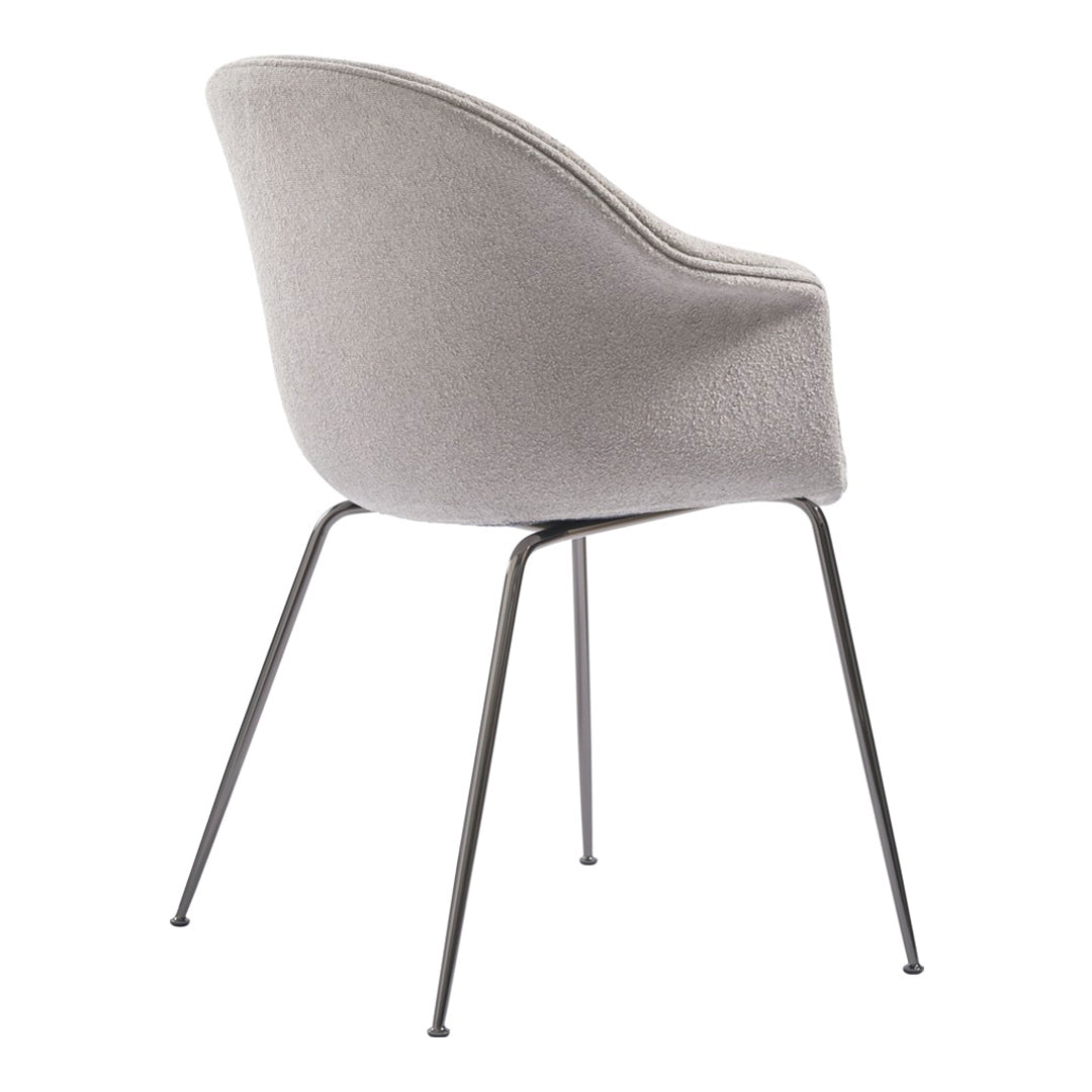 Bat Dining Chair with Conic Base - Fully Upholstered Modern Kitchen & Dining Room Furniture for Home Decor