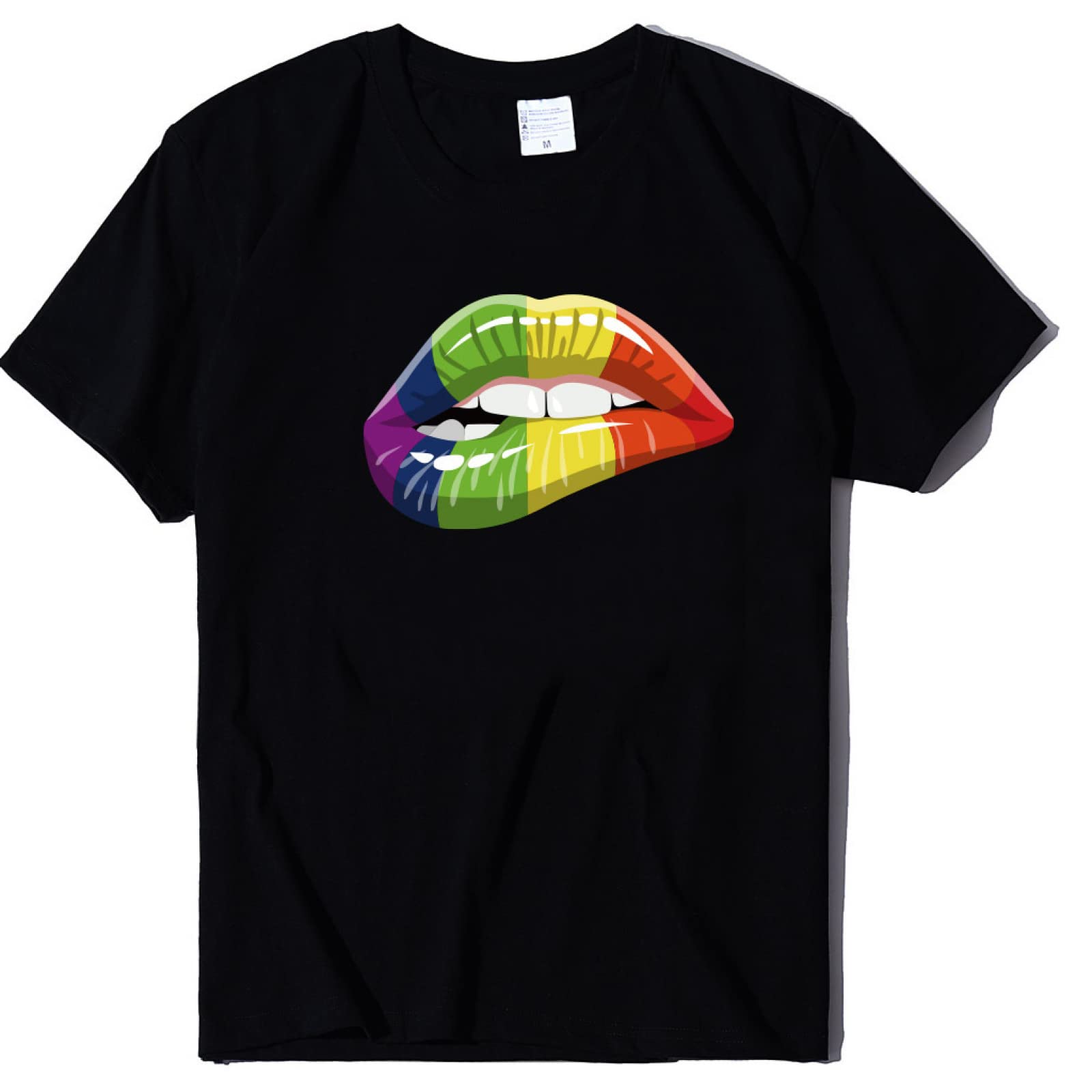 LGBTQ+ Pride Rainbow T-Shirt for Men & Women - Gay Lesbian Couples Matching Shirts with Flag Design - Perfect for Pride Parades, Festivals & LGBTQ+ Events