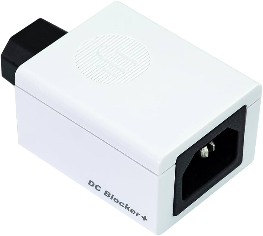 DC Blocker for Home Audio & Electronics - Eliminate Hum & Noise, Protect Equipment - Perfect for Hi-Fi Systems, TVs, and Power Supplies
