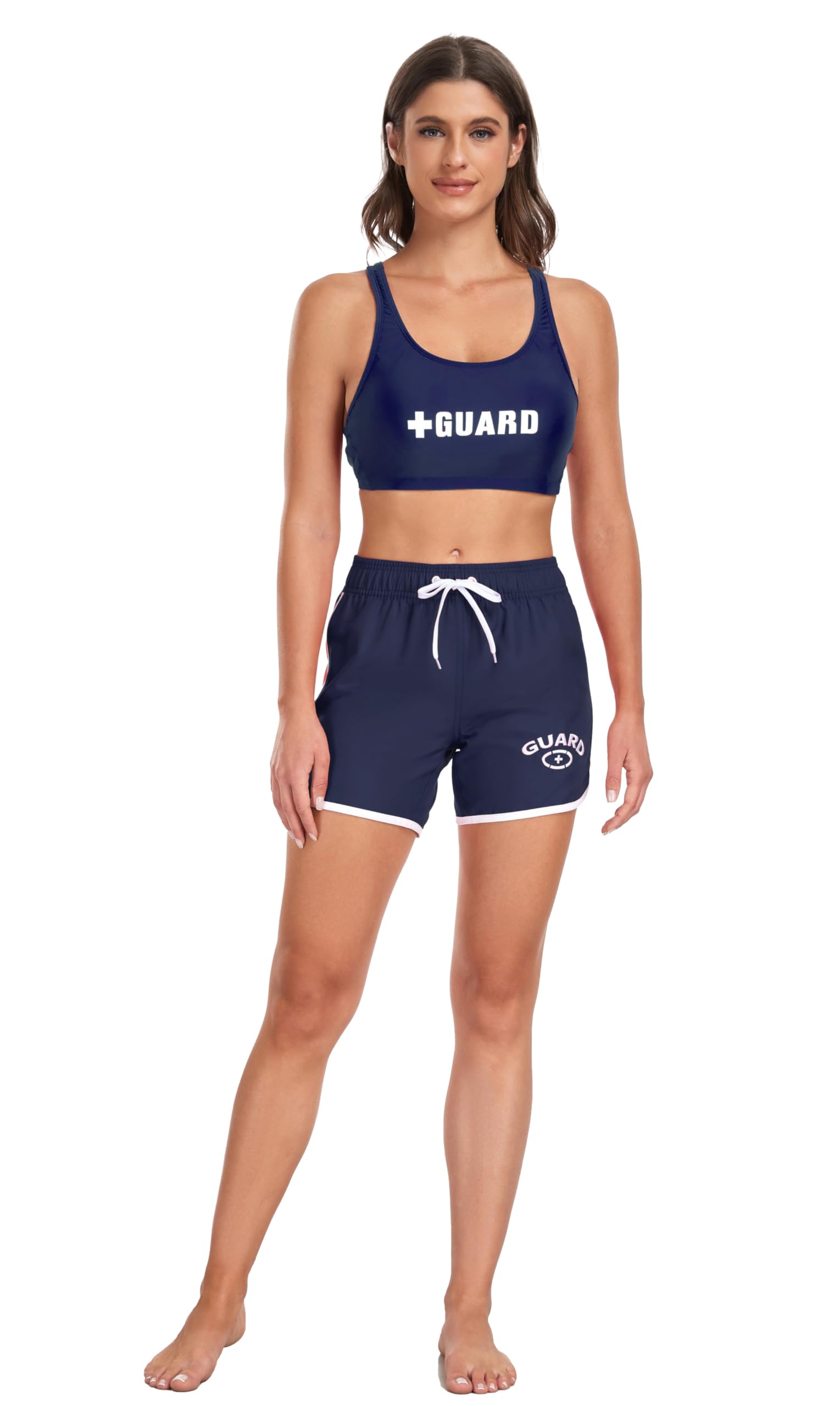 **Adoretex Women's Quick-Dry Swim Board Shorts – UPF 50+ Sun Protection, Comfortable Water Shorts for Swimming, Surfing & Beach Activities**