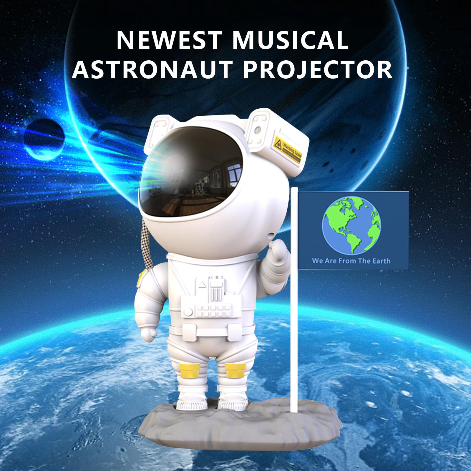 Astronaut Space Projector Night Light - Starry Sky & Nebula LED Lamp with Timer & Remote Control for Bedroom, Kids Room Decor | Perfect for Teens, Christmas Gifts, Birthday Presents | Creates Relaxing Ambiance for Sleep, Meditation & Romantic Nights