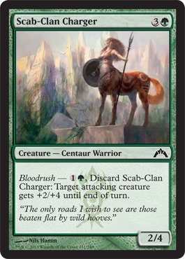 Magic: The Gathering - Scab-Clan Charger (131) - Gatecrash - Foil Trading Card - MTG Collectible Card Game - Perfect for Deck Building & Strategy Battles