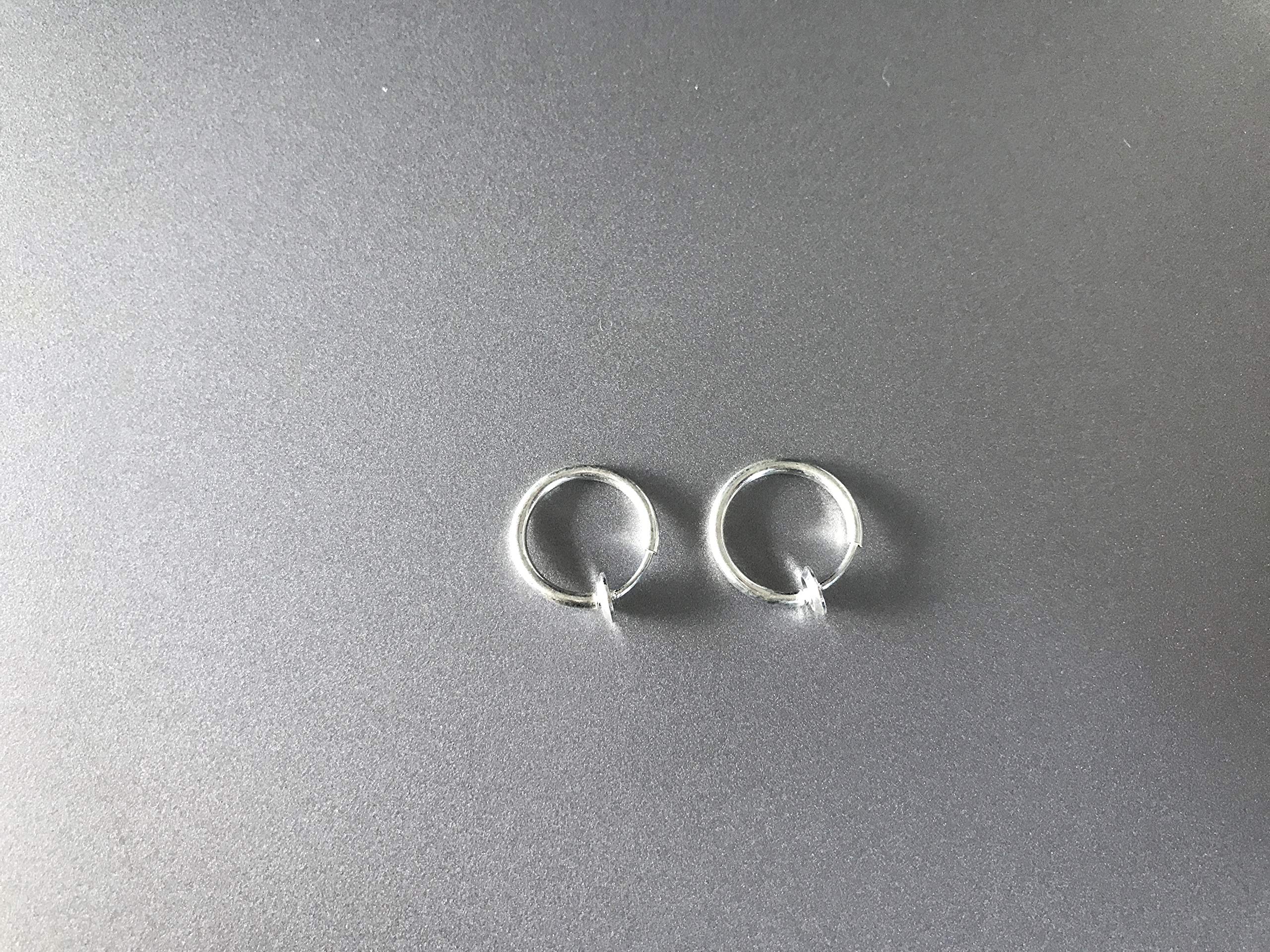 Magik Clip-On Spring Action Non-Piercing Fake Septum Lip Cartilage Nose Tragus Ring - Hypoallergenic Fake Nose Ring for Women & Men - Perfect for Parties, Cosplay & Everyday Fashion Accessories